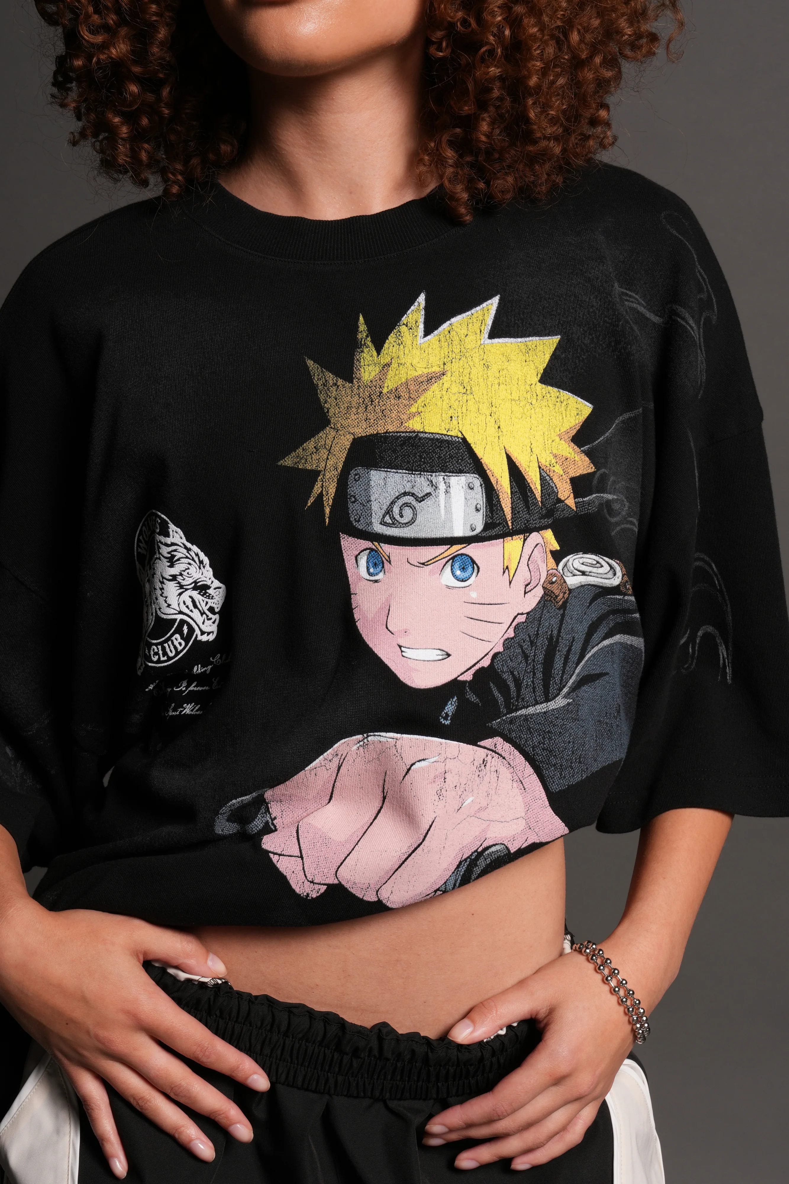 Uzumaki Naruto "Side-By-Side" Series Premium Tee in Black - Image 13