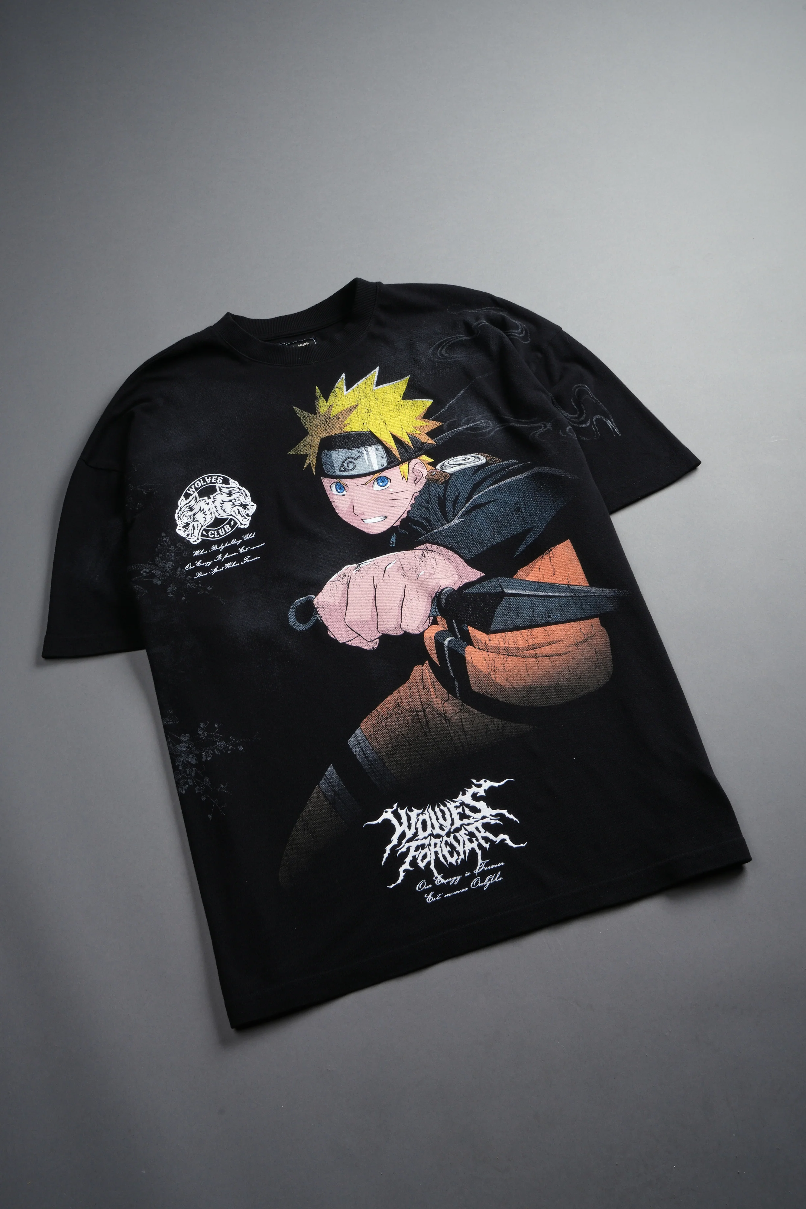 Uzumaki Naruto "Side-By-Side" Series Premium Tee in Black - Image 18