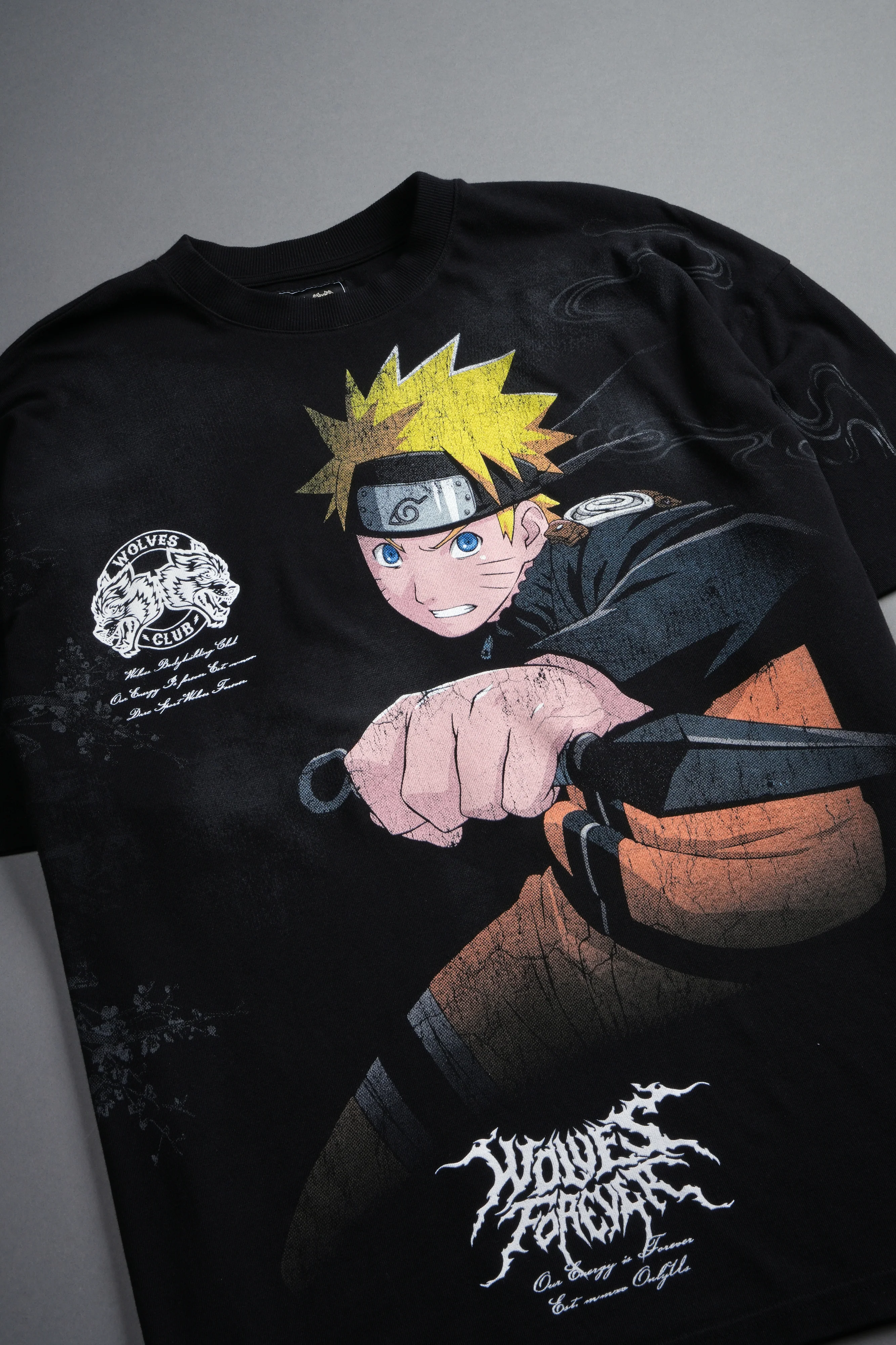 Uzumaki Naruto "Side-By-Side" Series Premium Tee in Black - Image 19