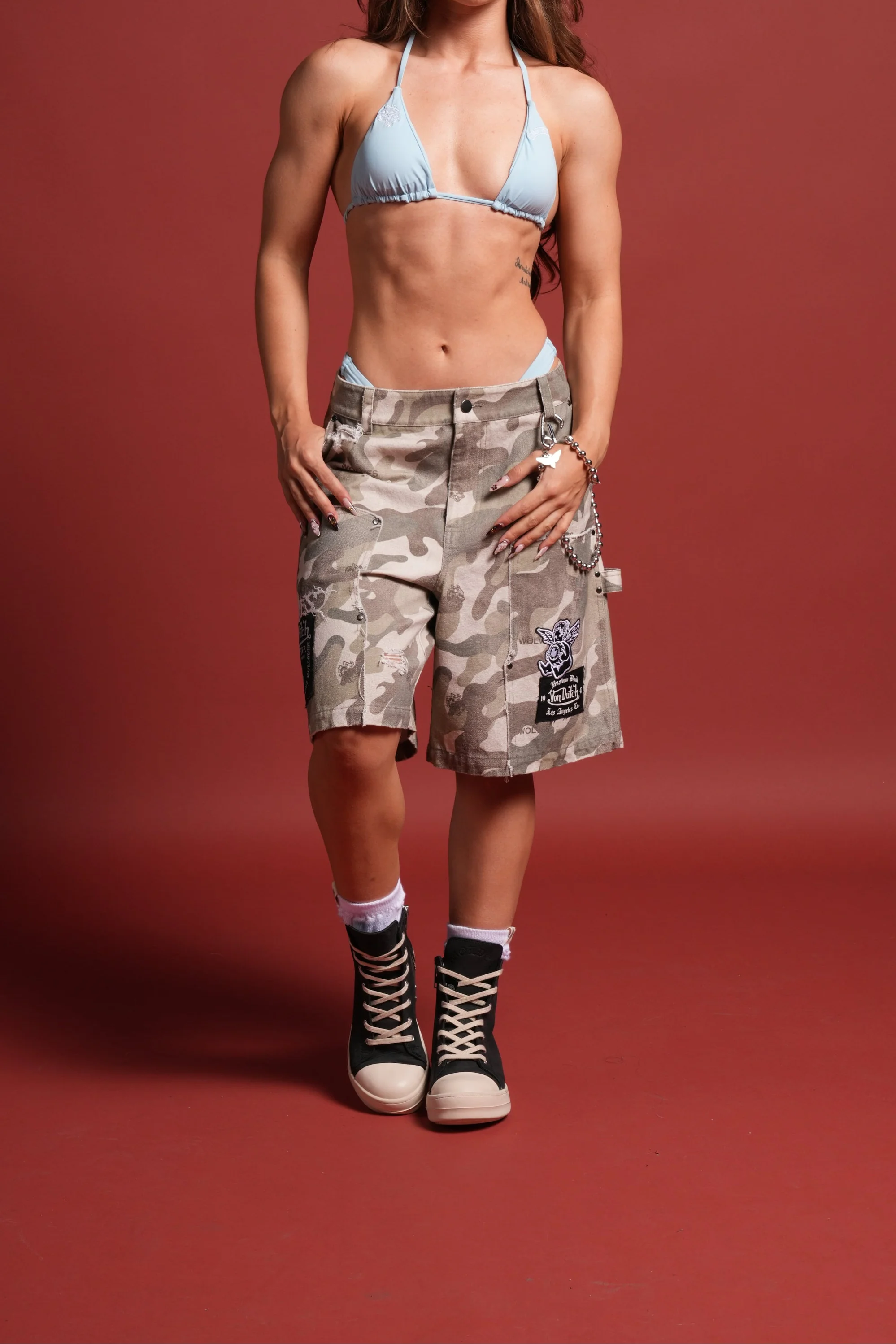 VD Chopper "Nikita" Triangle Top in Baby Blue - Image 3