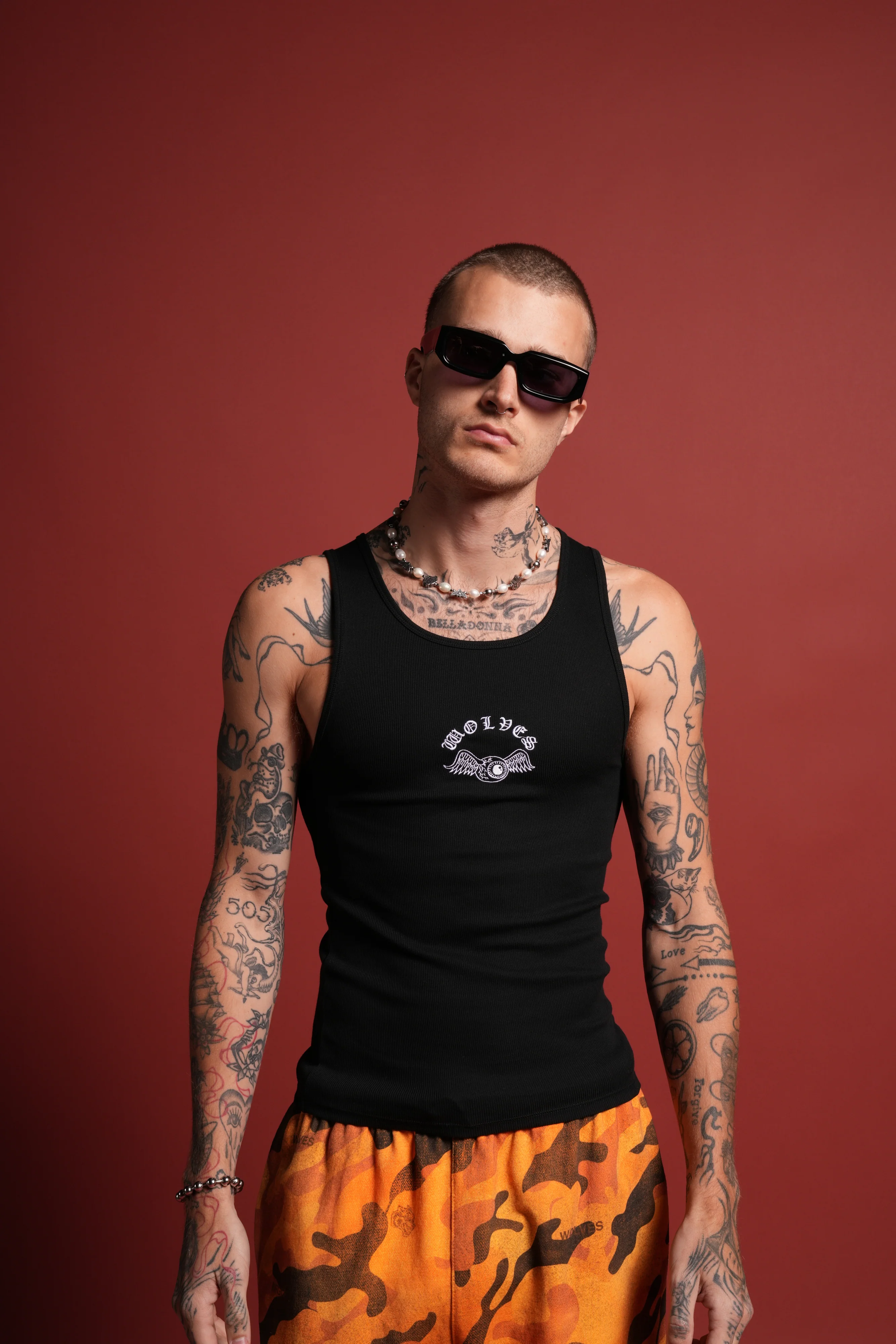 VD Chopper Ribbed Tank V2 in Black - Image 2