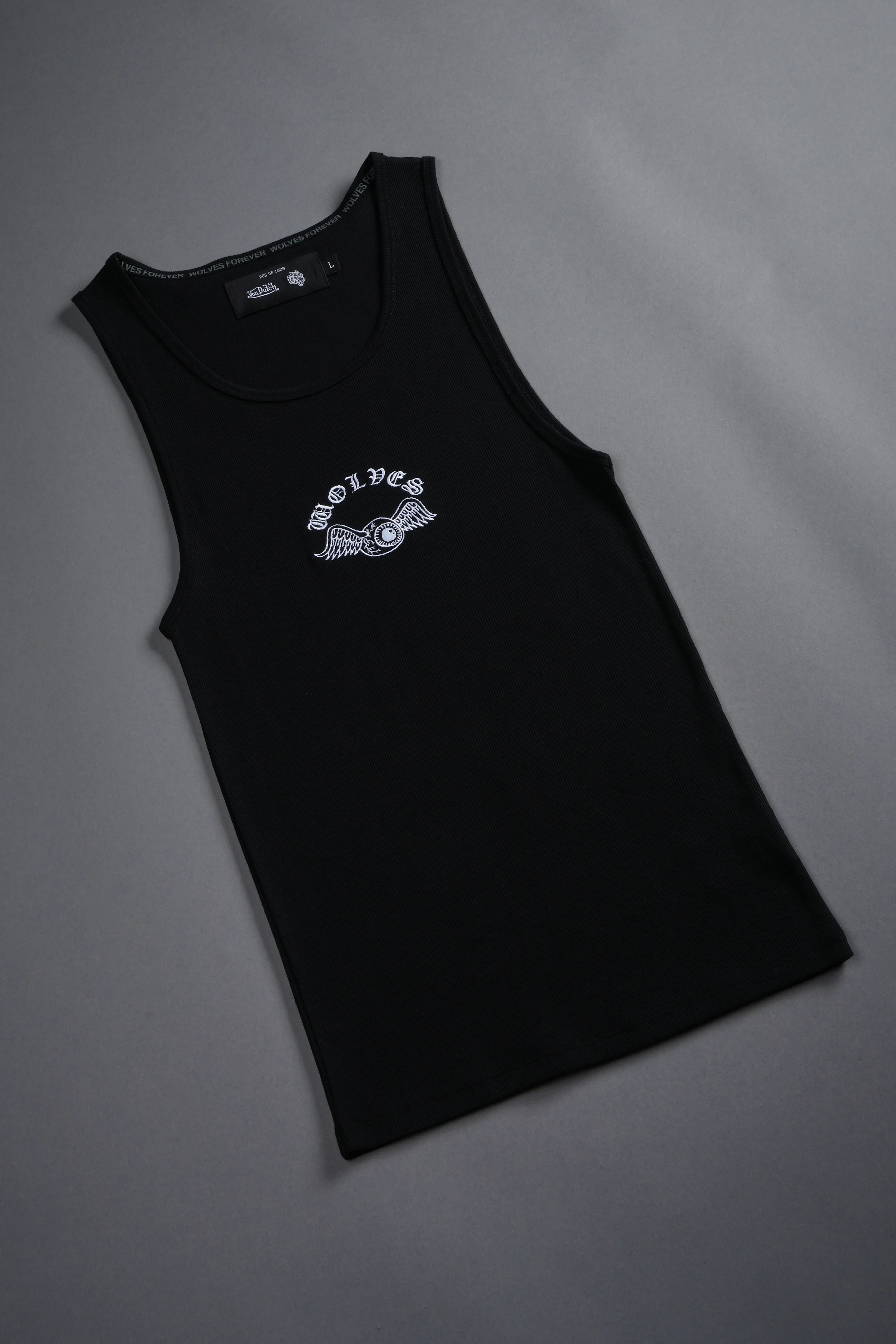 VD Chopper Ribbed Tank V2 in Black - Image 6