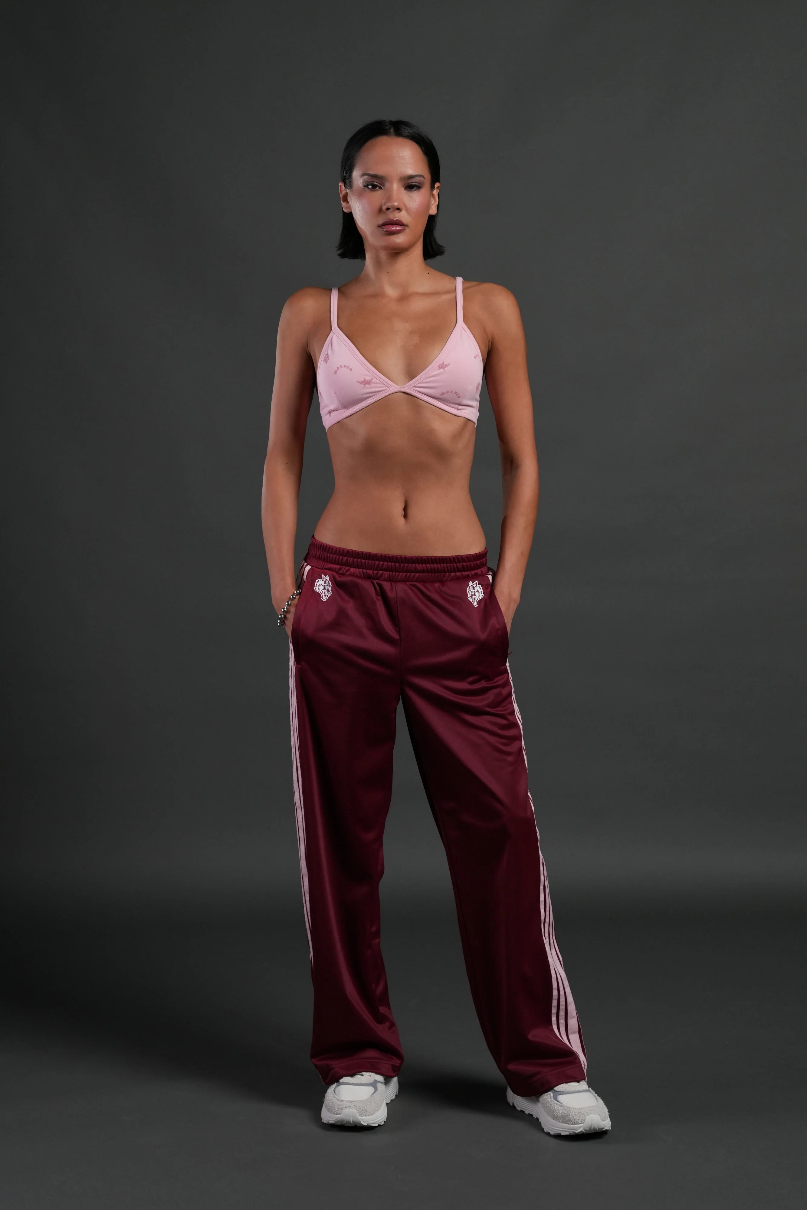 Verona Noir "Eva" Triangle Bralette in Flush Pink - Image 3