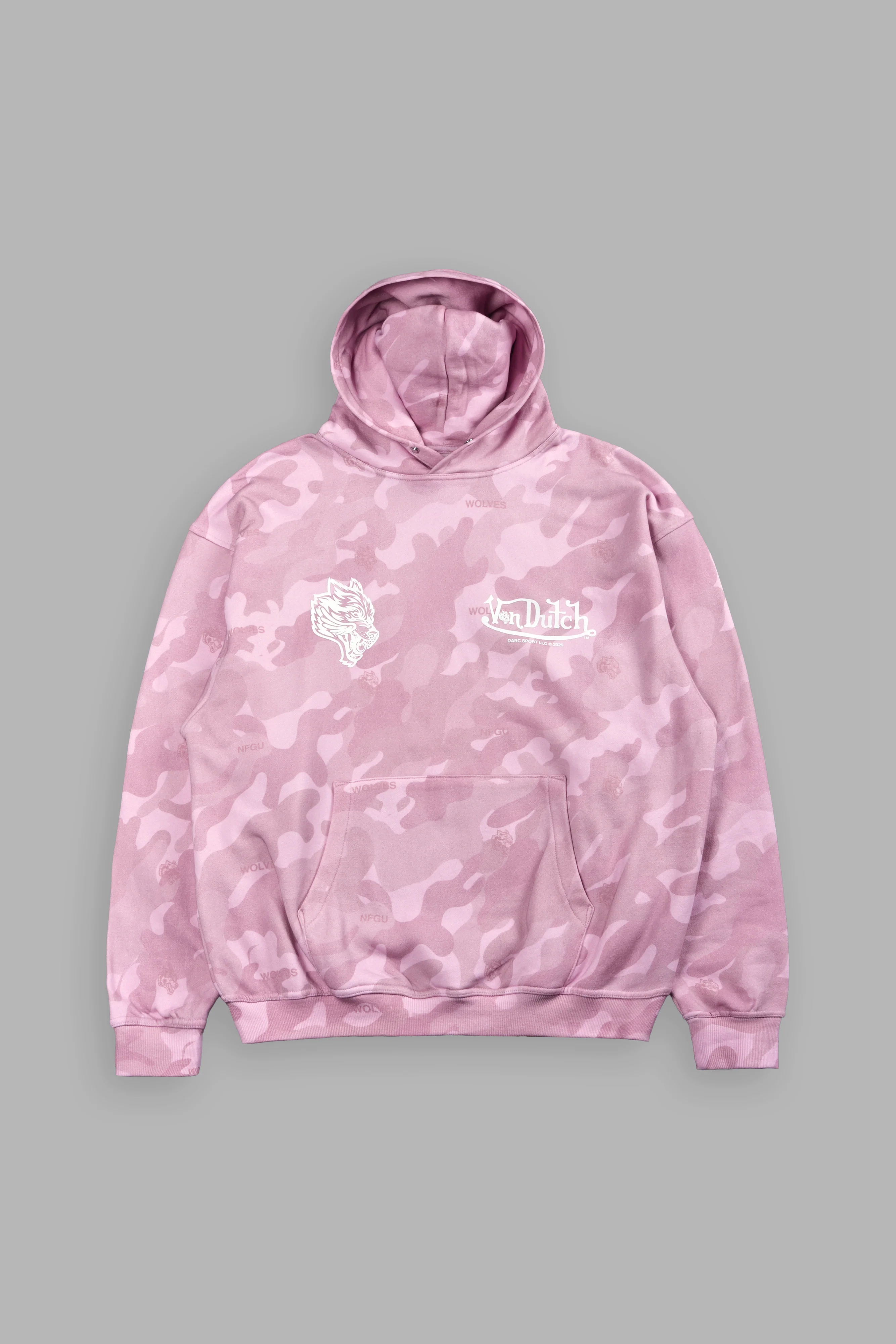 Von Wild Pierce Hoodie in Dsvd Bubblegum Camo - Image 3