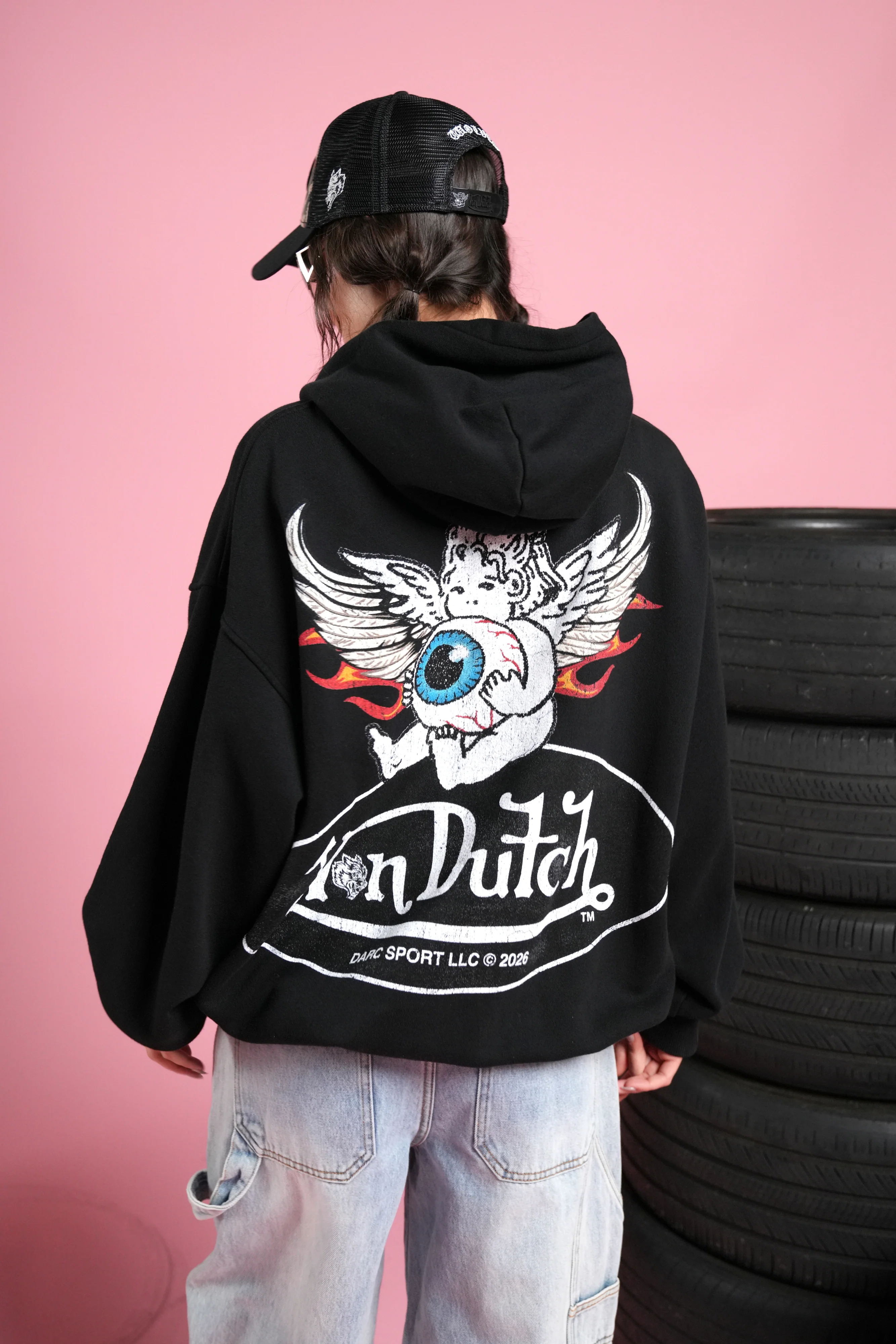 Von Wild Unisex "Pierce" Hoodie in Black - Image 10