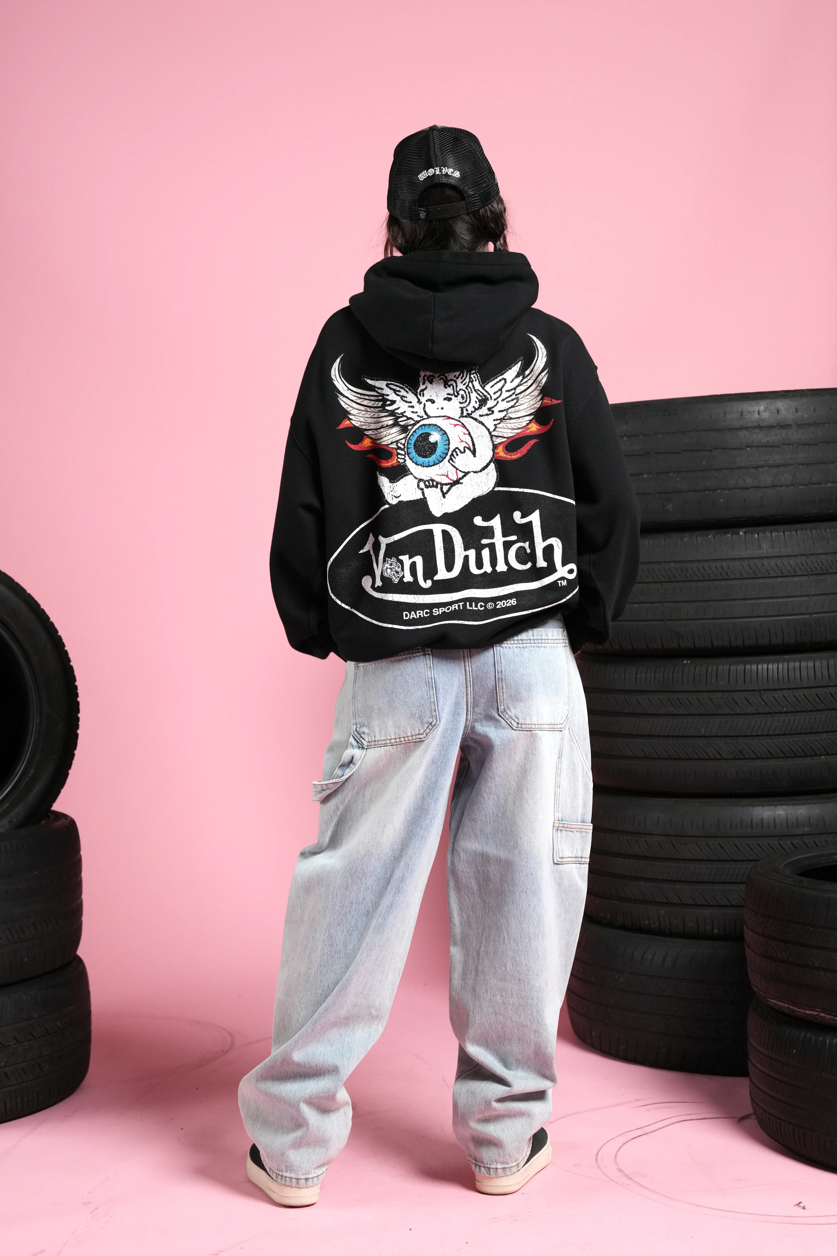 Von Wild Unisex "Pierce" Hoodie in Black - Image 12