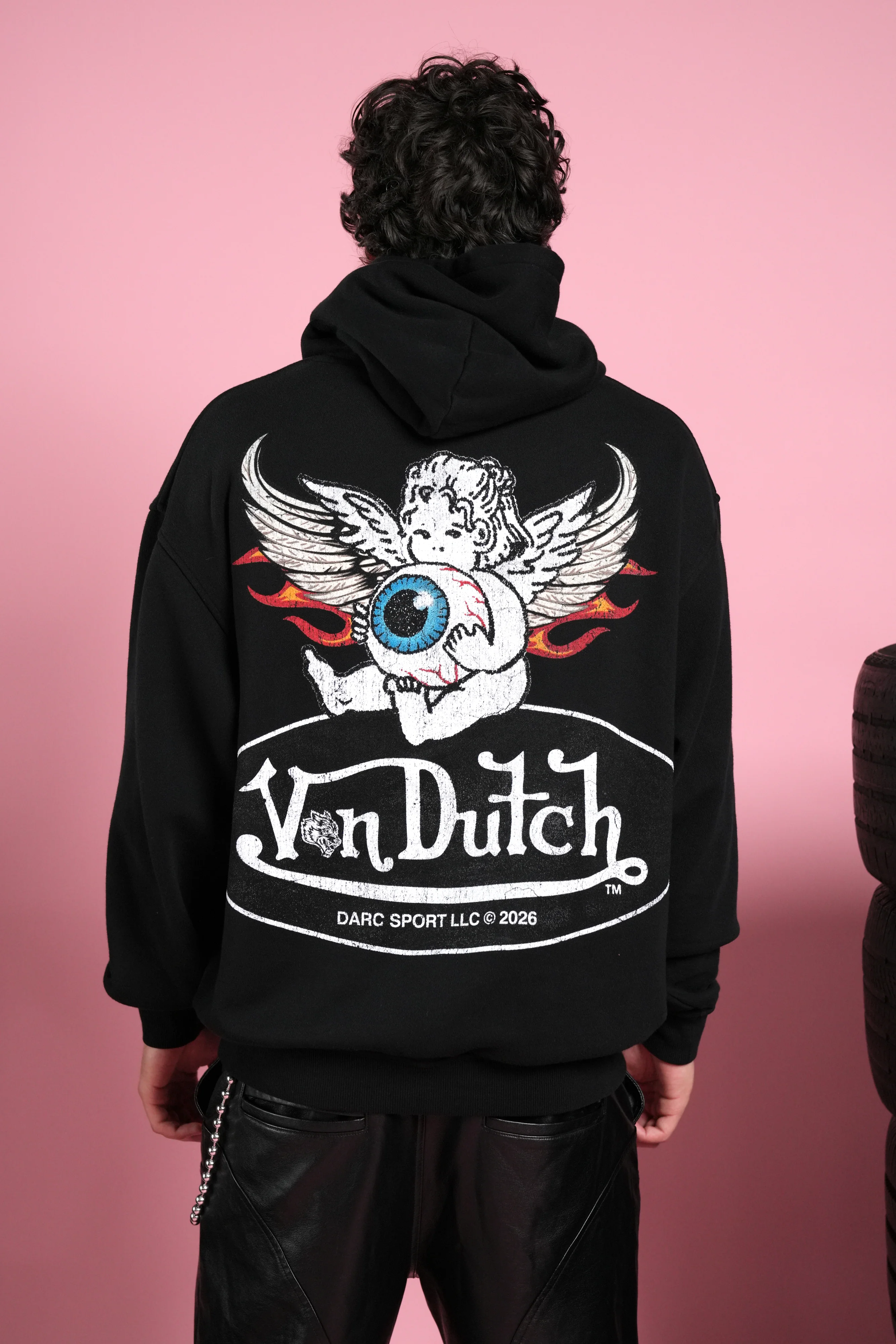 Von Wild Unisex "Pierce" Hoodie in Black - Image 4