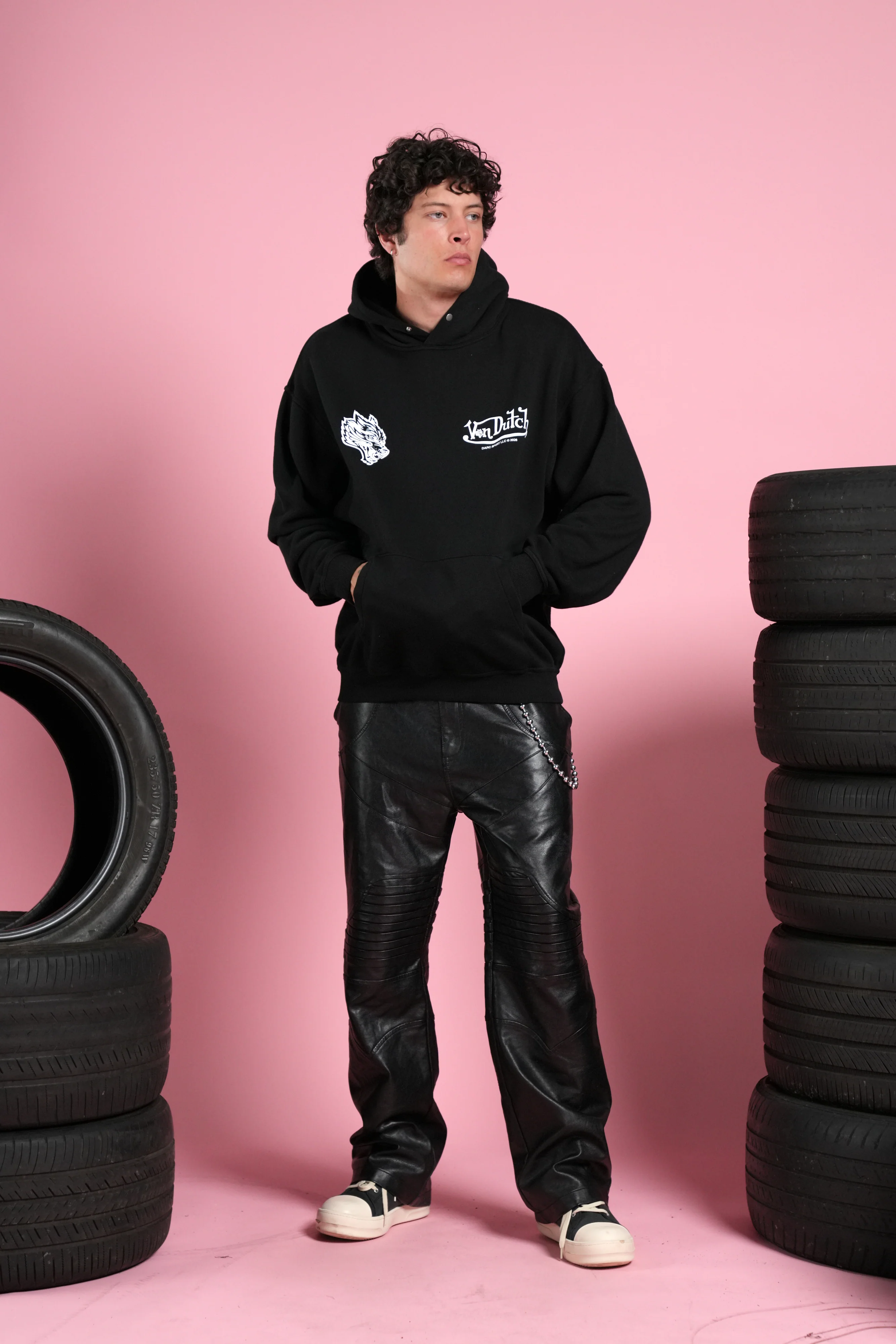 Von Wild Unisex "Pierce" Hoodie in Black - Image 5