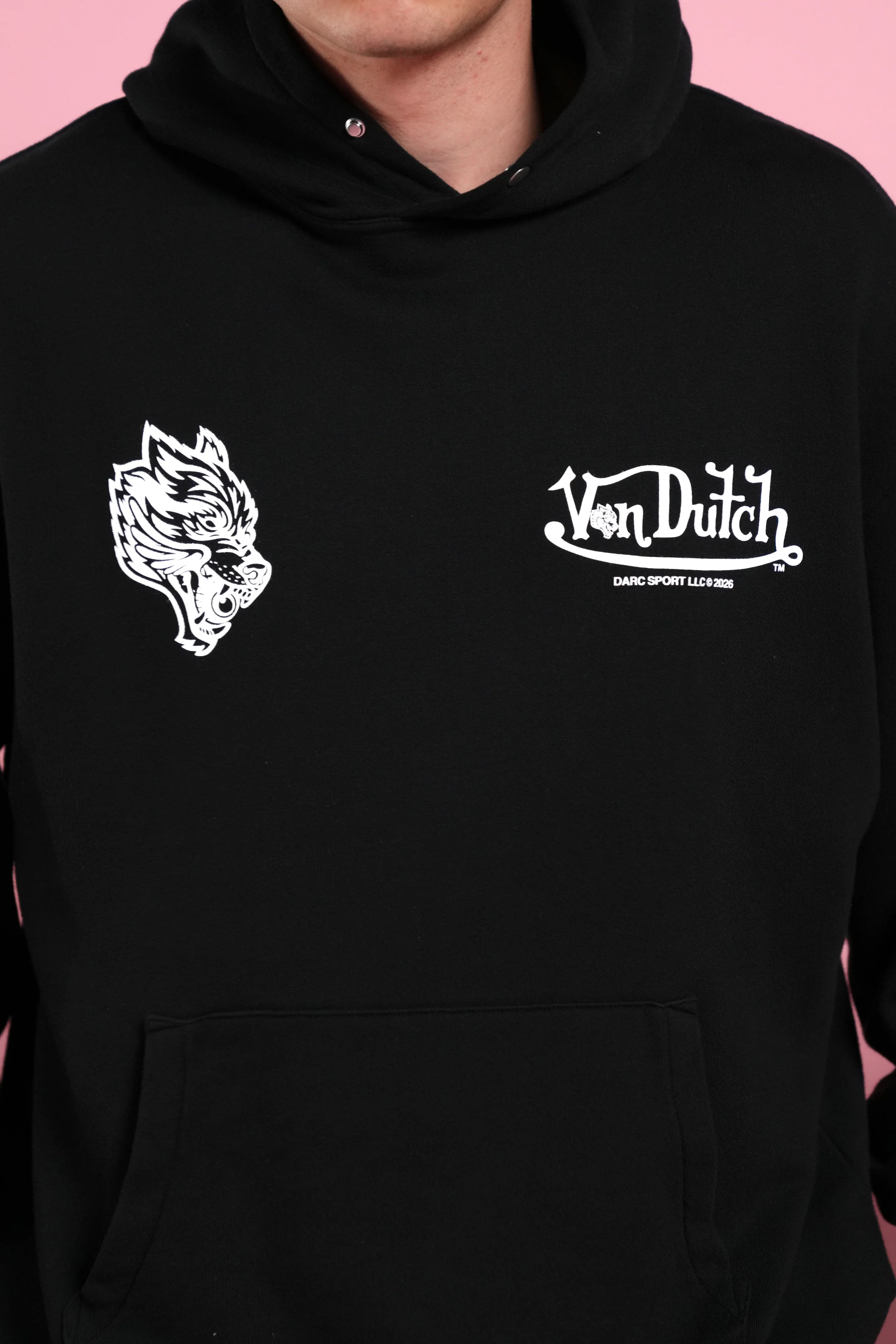 Von Wild Unisex "Pierce" Hoodie in Black - Image 7