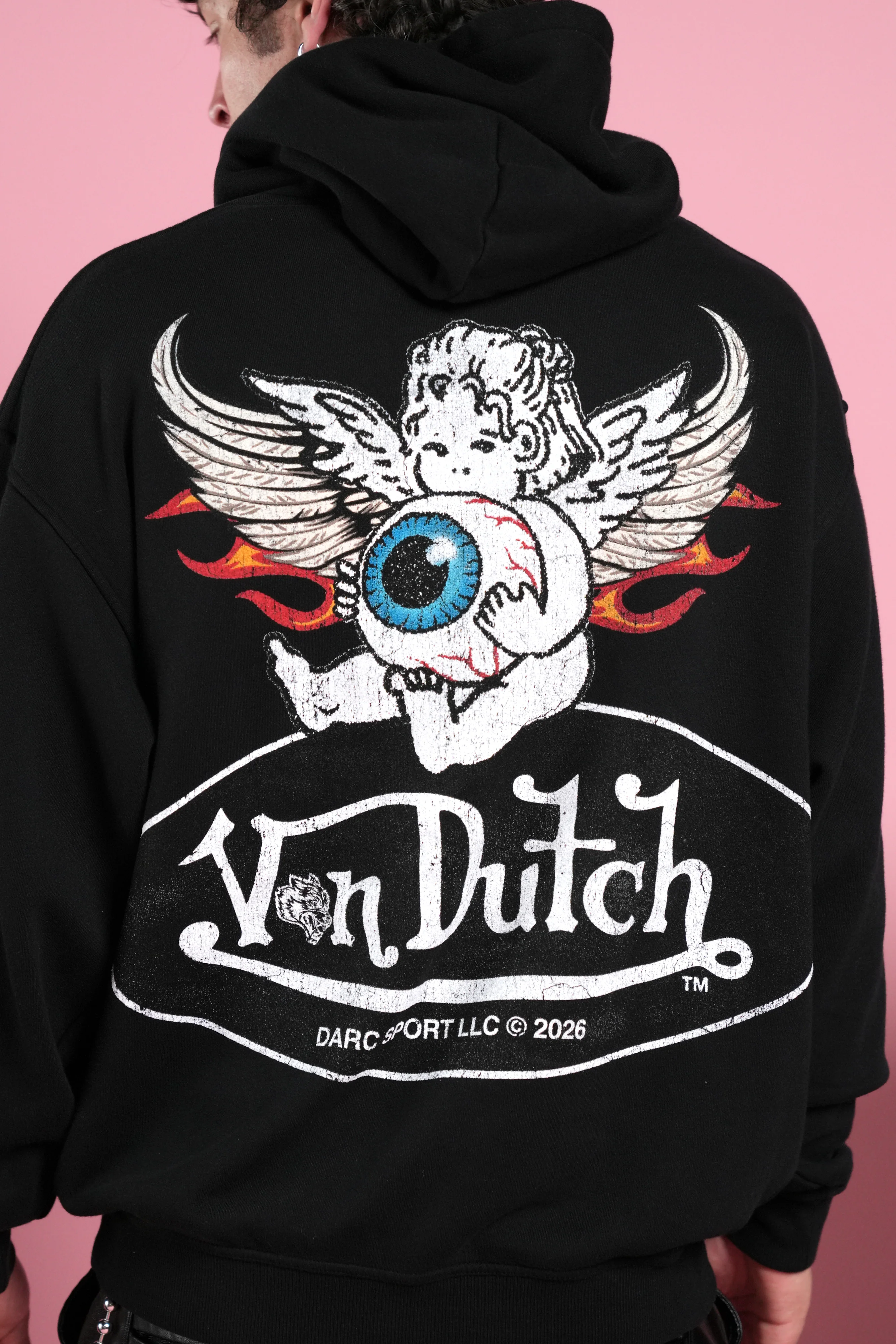 Von Wild Unisex "Pierce" Hoodie in Black - Image 8