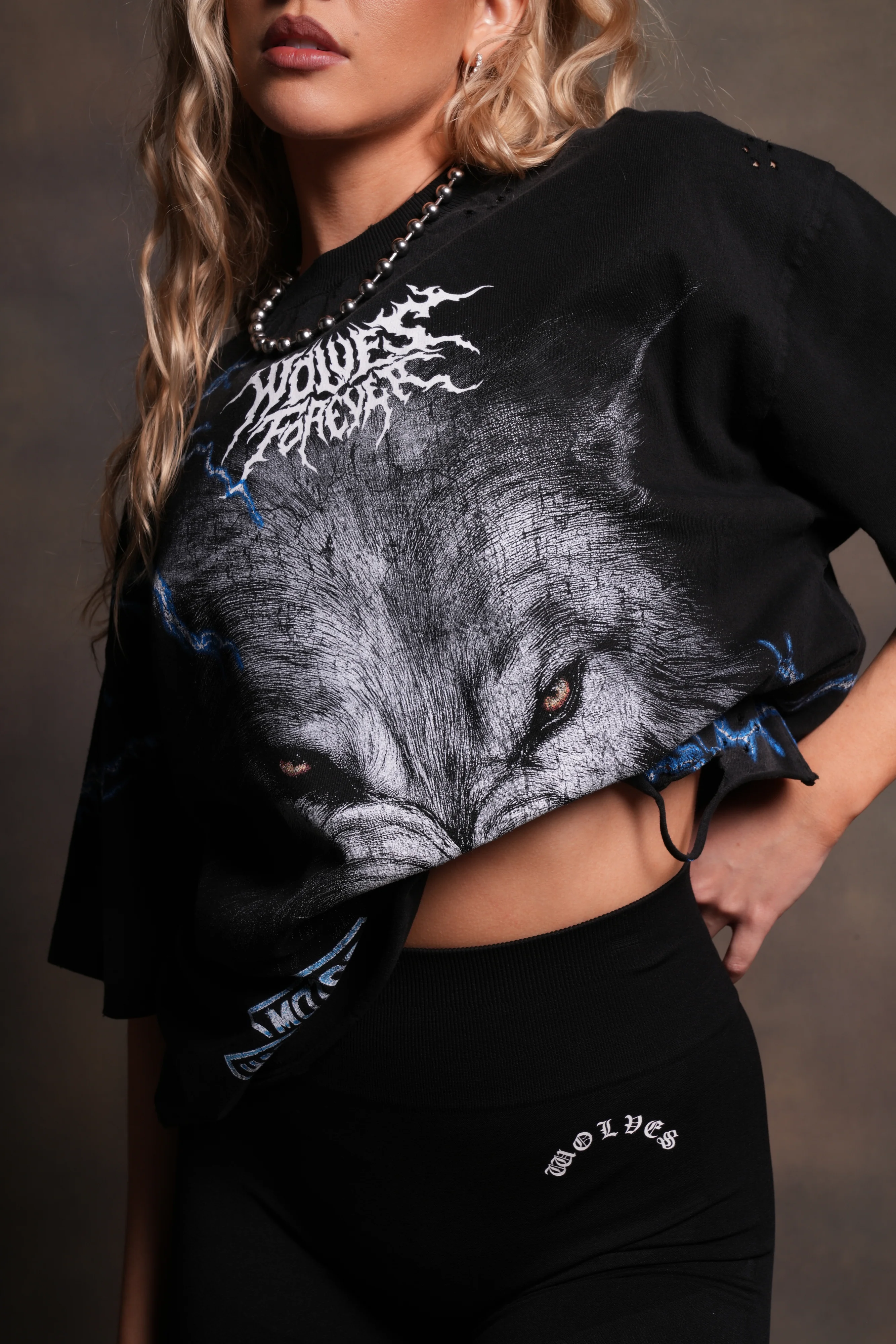 We Were Never the Same Distressed Grunge Tee in Black Drift Wash - Image 13