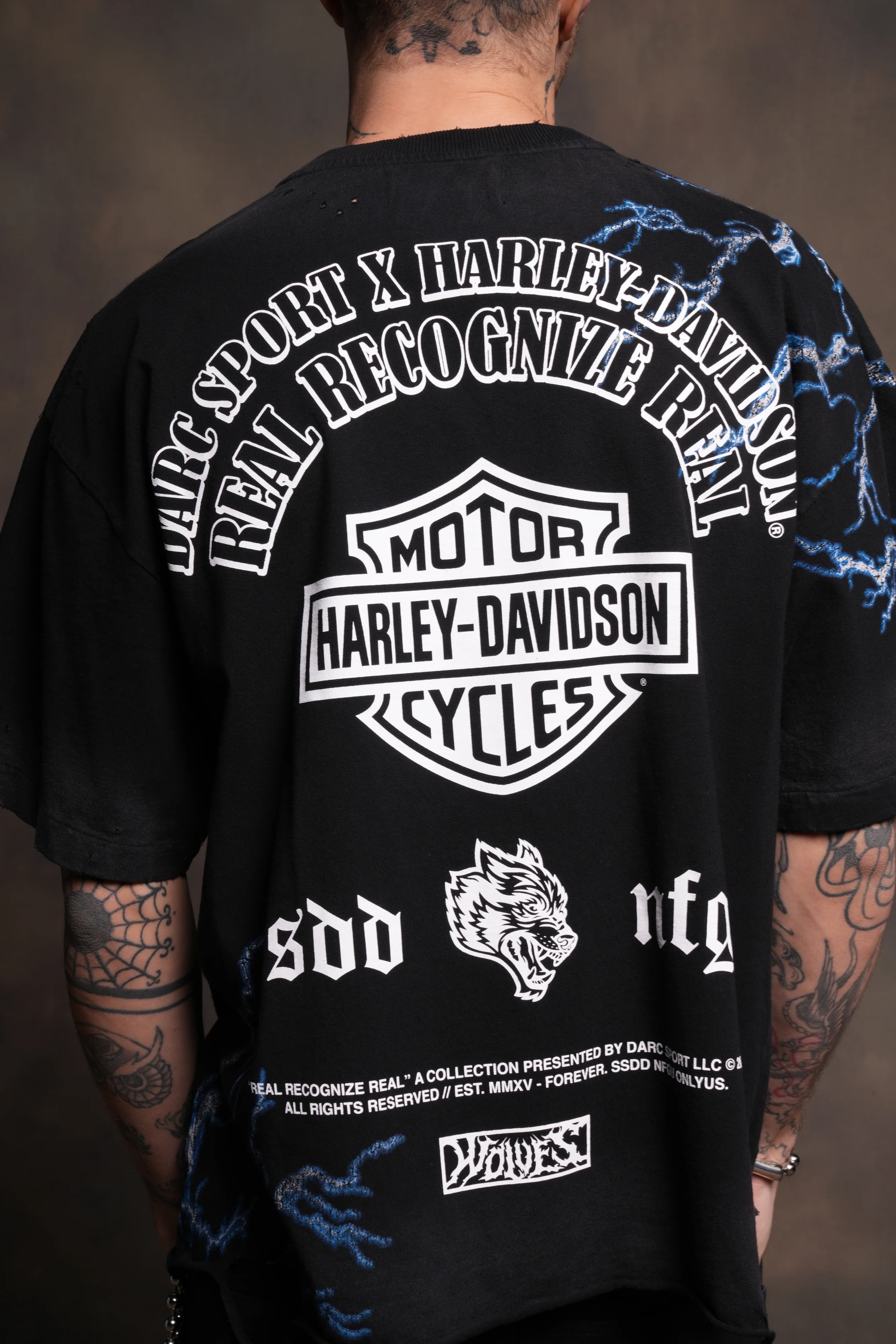 We Were Never the Same Distressed Grunge Tee in Black Drift Wash - Image 8