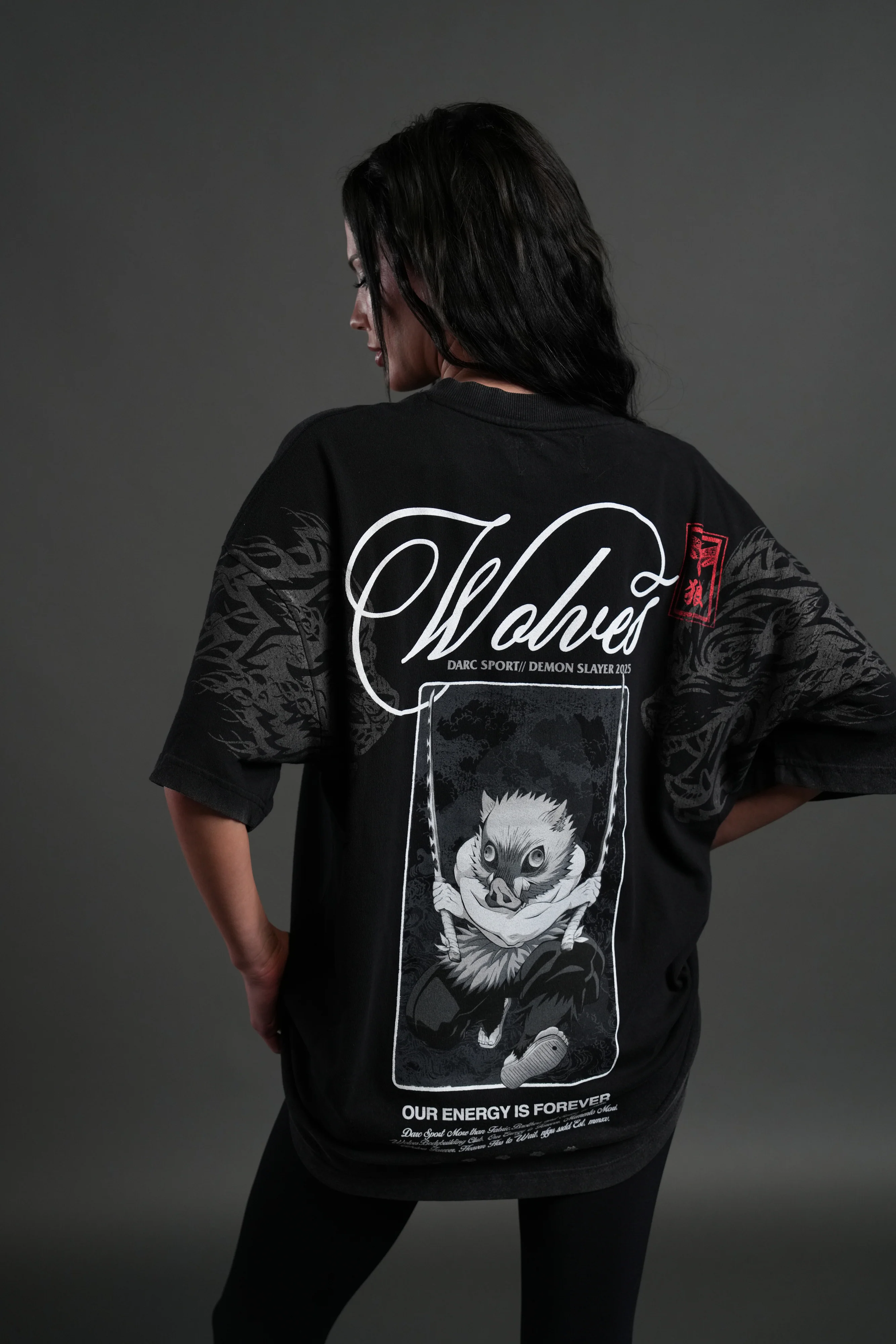 Will of the Beast "Premium" Oversized Tee in Black - Image 10