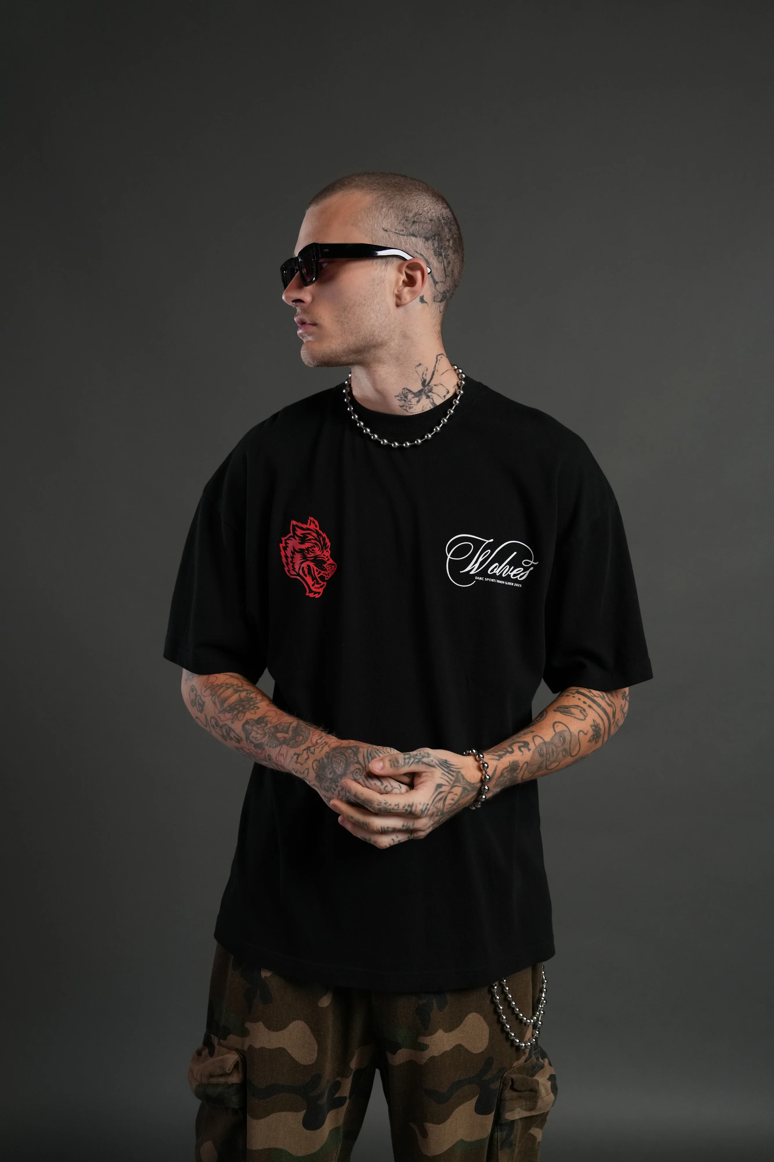 Will of the Beast "Premium" Oversized Tee in Black - Image 2