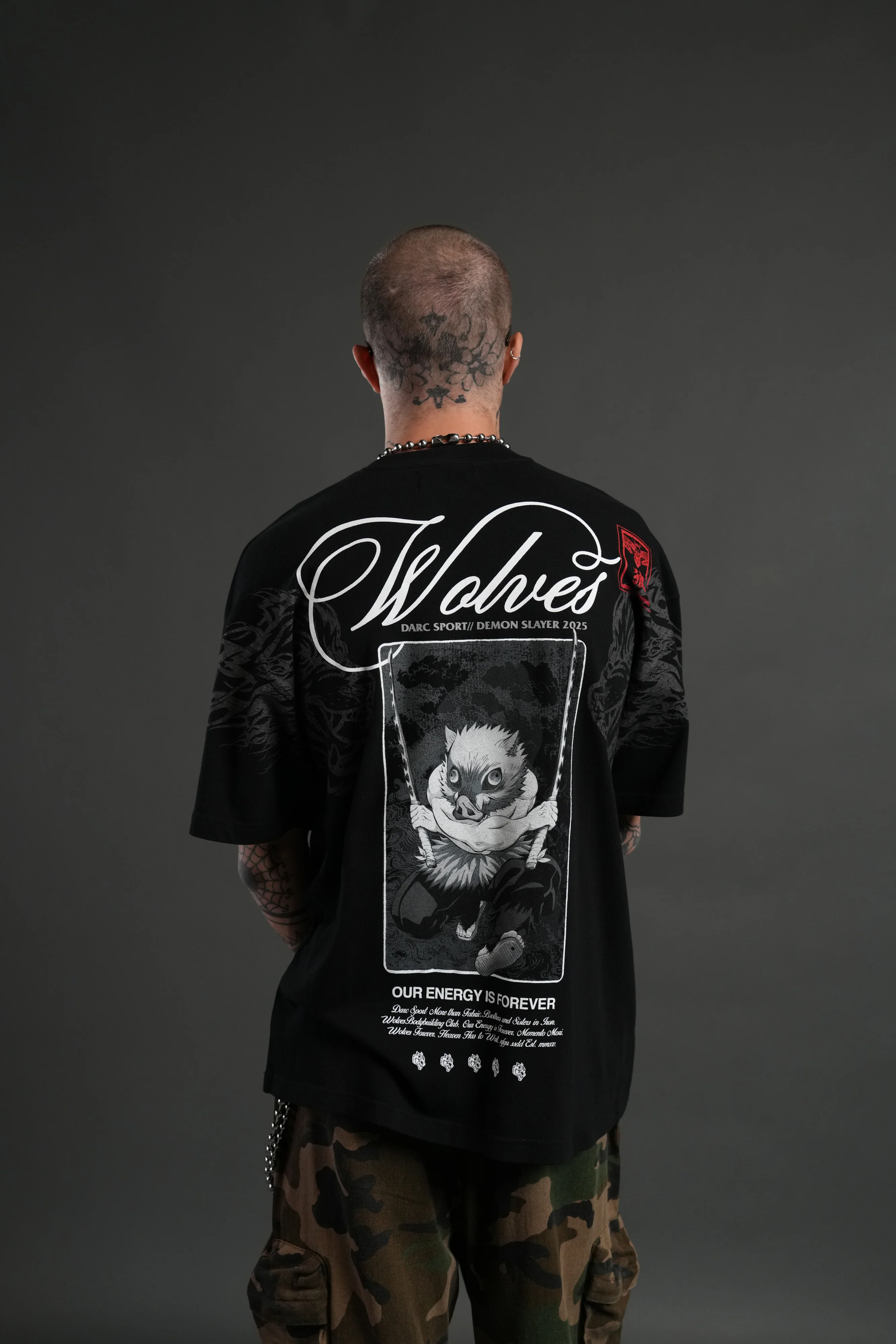 Will of the Beast "Premium" Oversized Tee in Black - Image 4