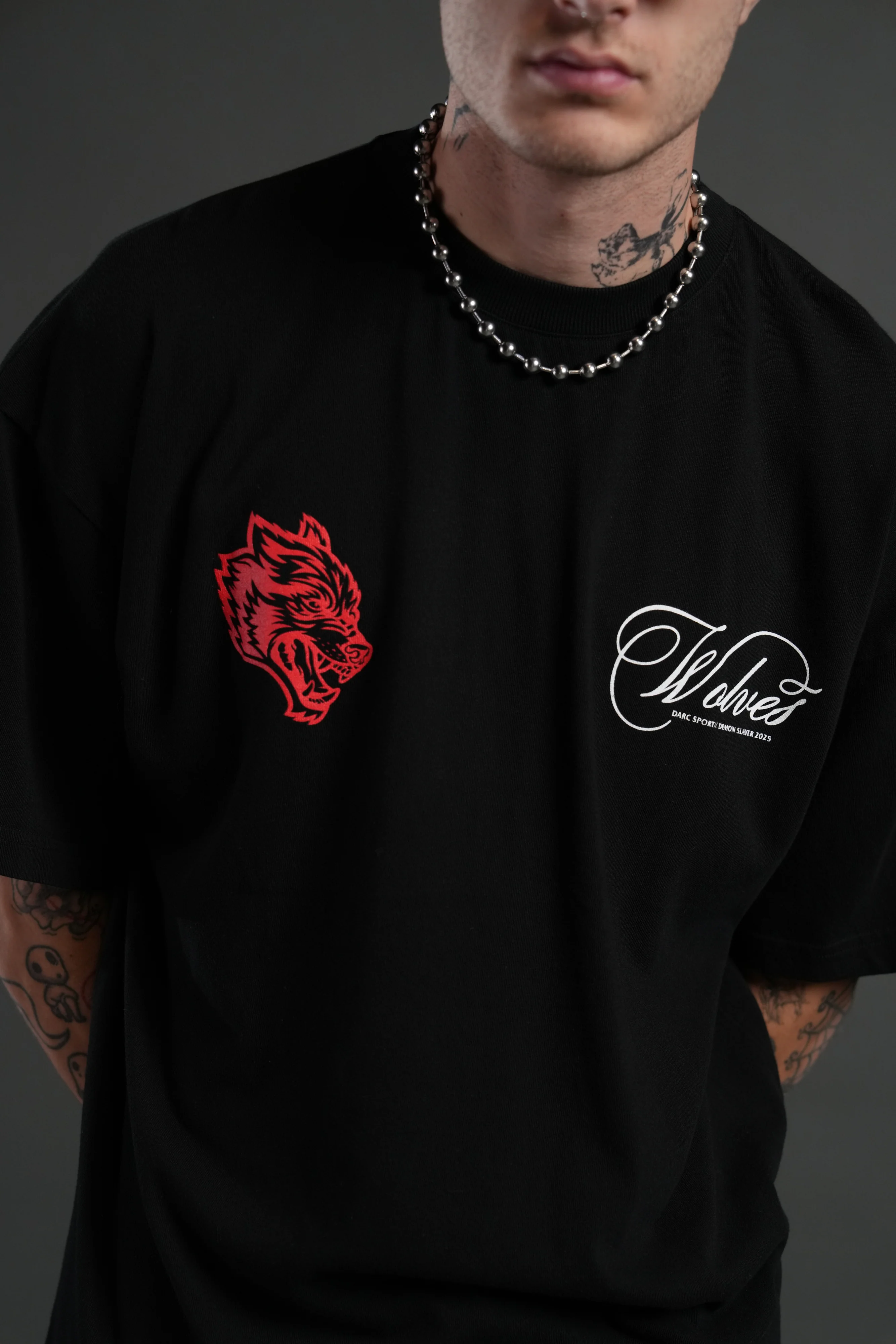 Will of the Beast "Premium" Oversized Tee in Black - Image 5