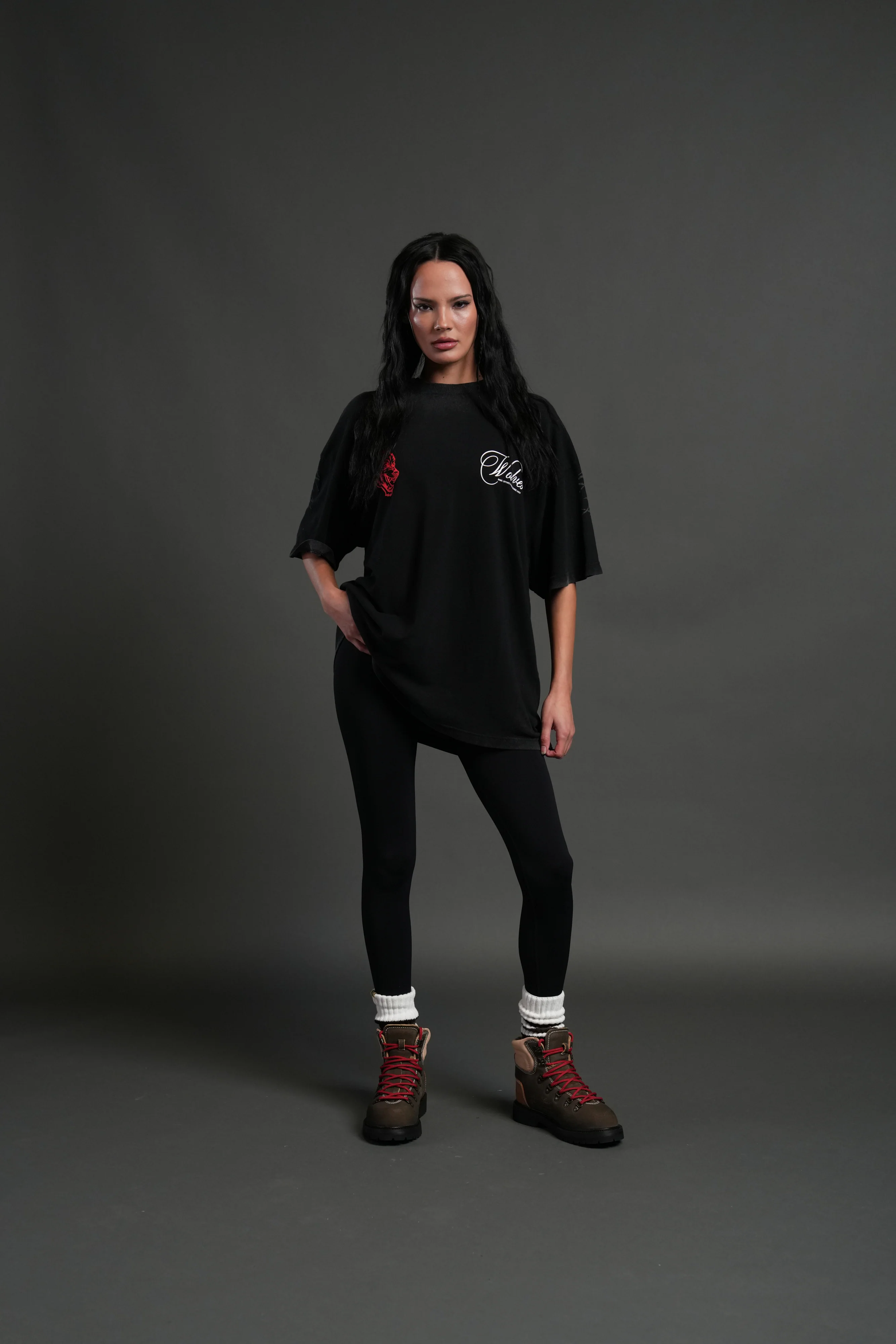 Will of the Beast "Premium" Oversized Tee in Black - Image 7