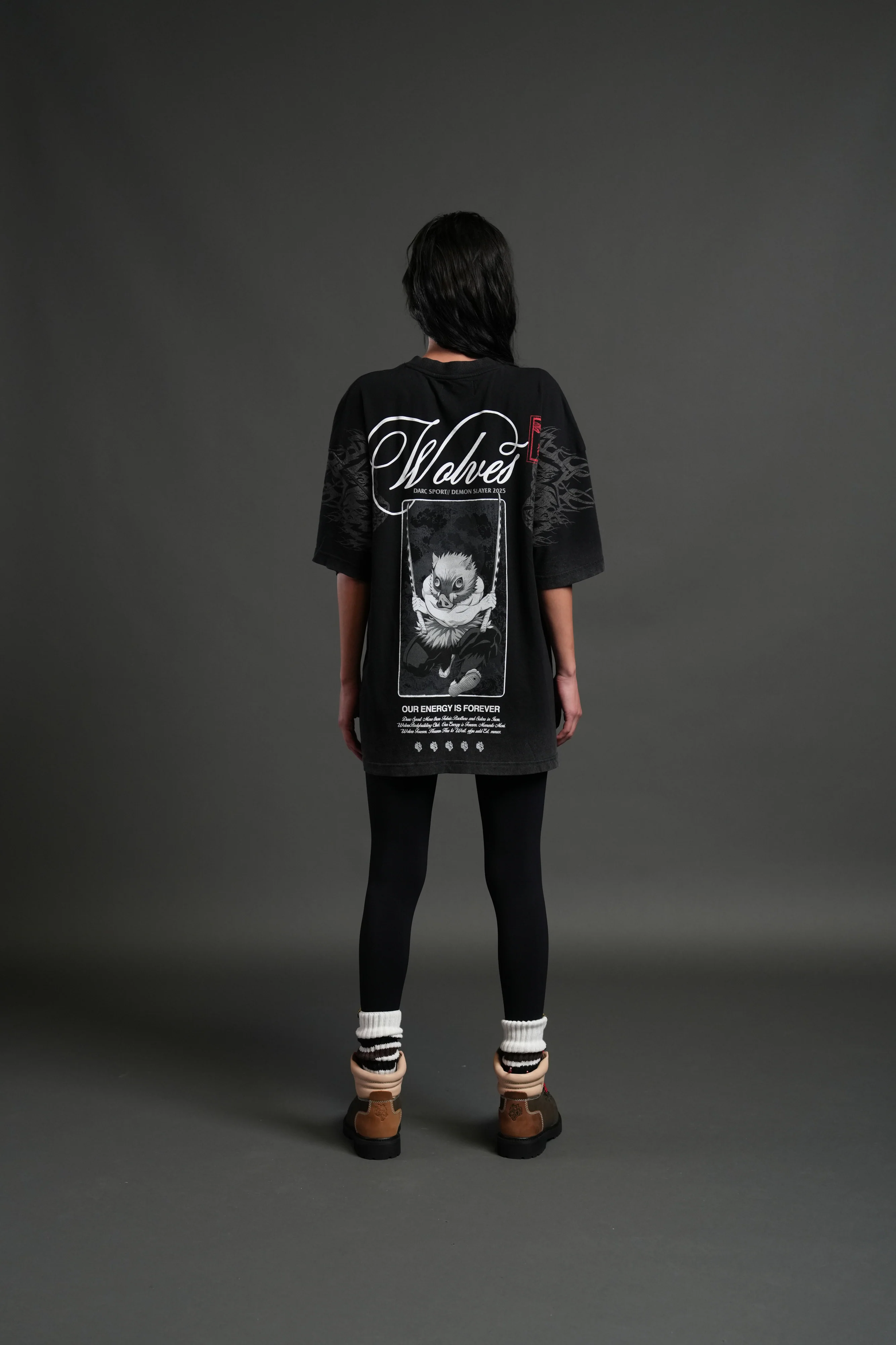 Will of the Beast "Premium" Oversized Tee in Black - Image 8