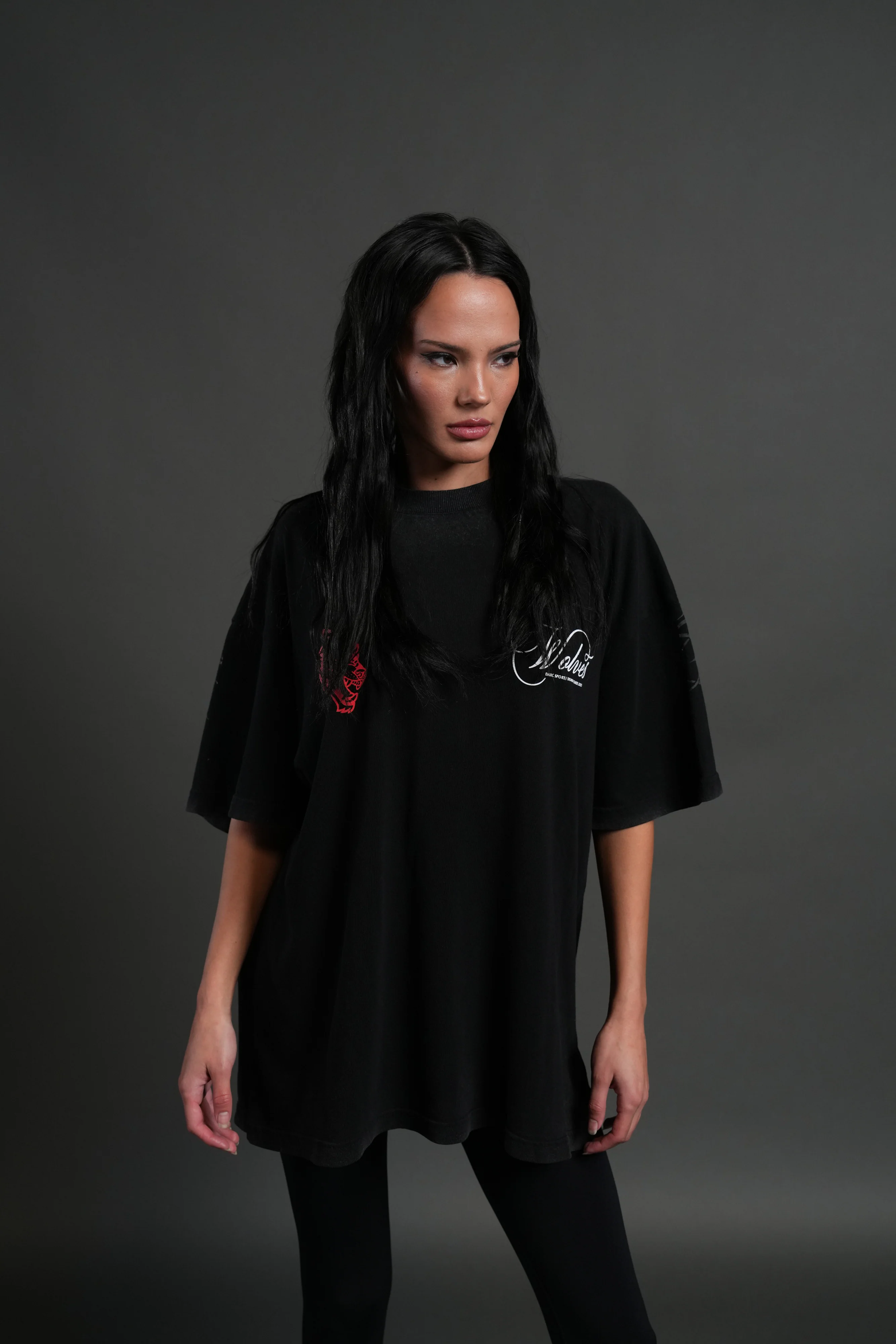 Will of the Beast "Premium" Oversized Tee in Black - Image 9