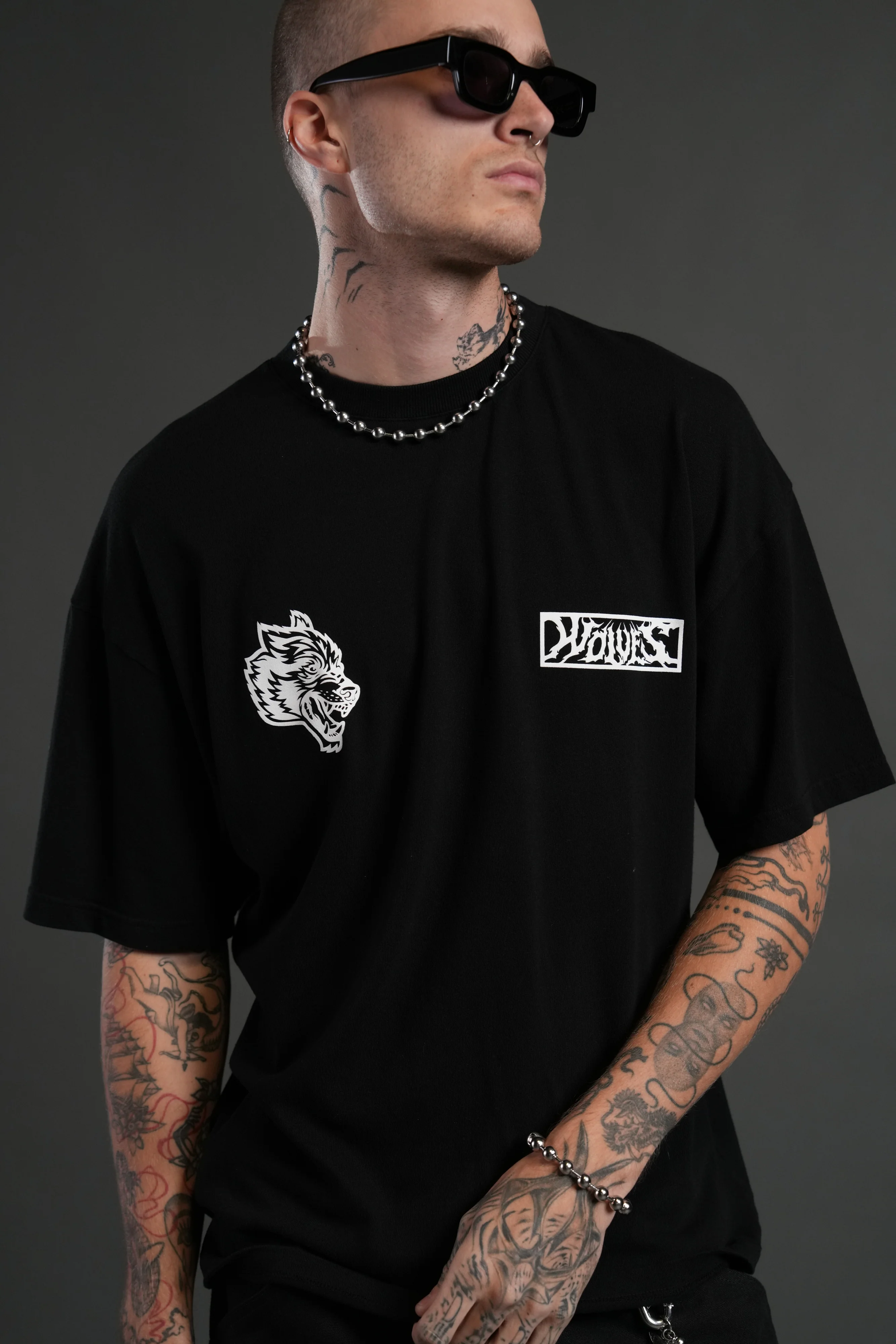 Window to Heaven "Premium" Oversized Tee in Black - Image 7