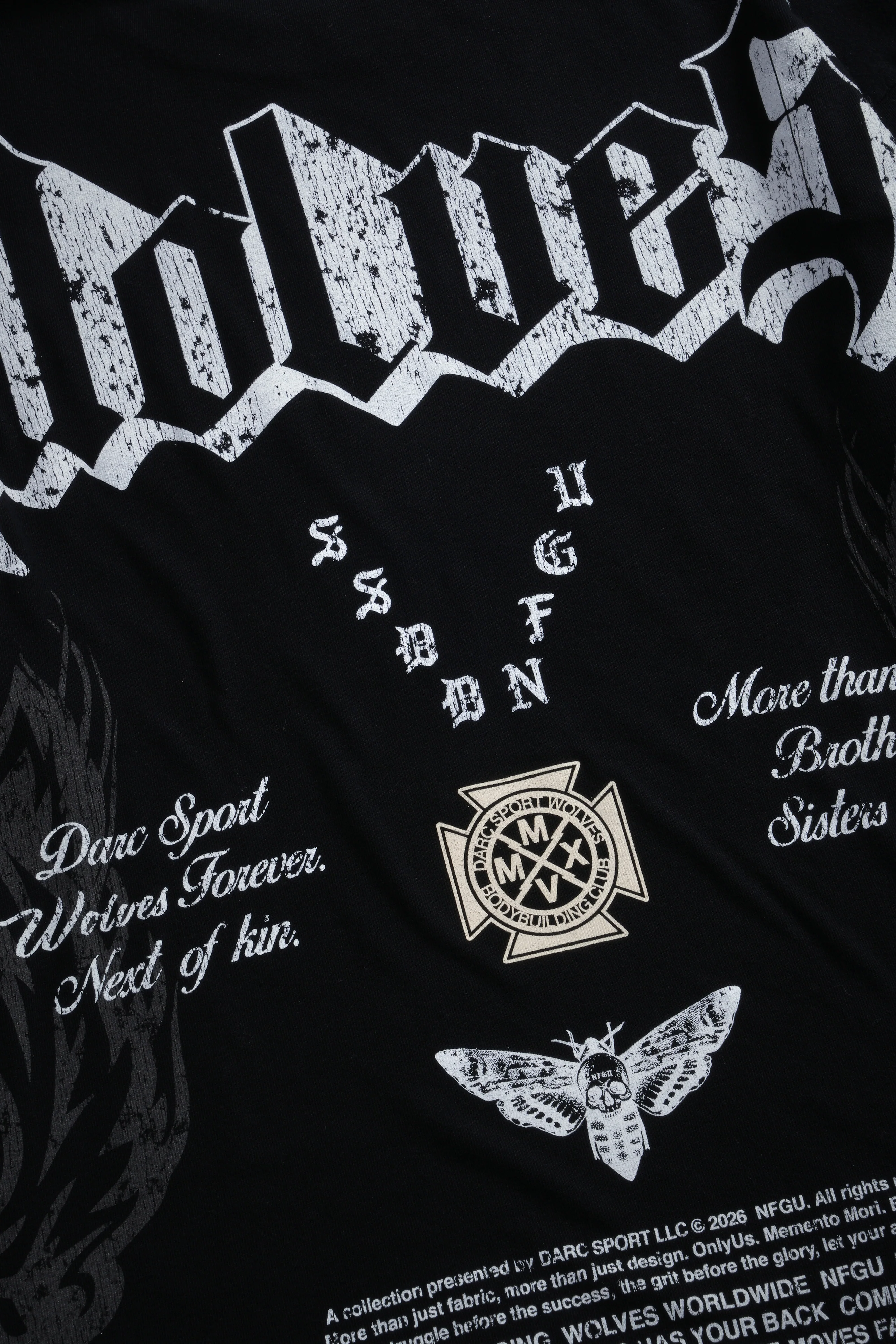 Wlvs Fire Premium Oversized Tee in Black - Image 11