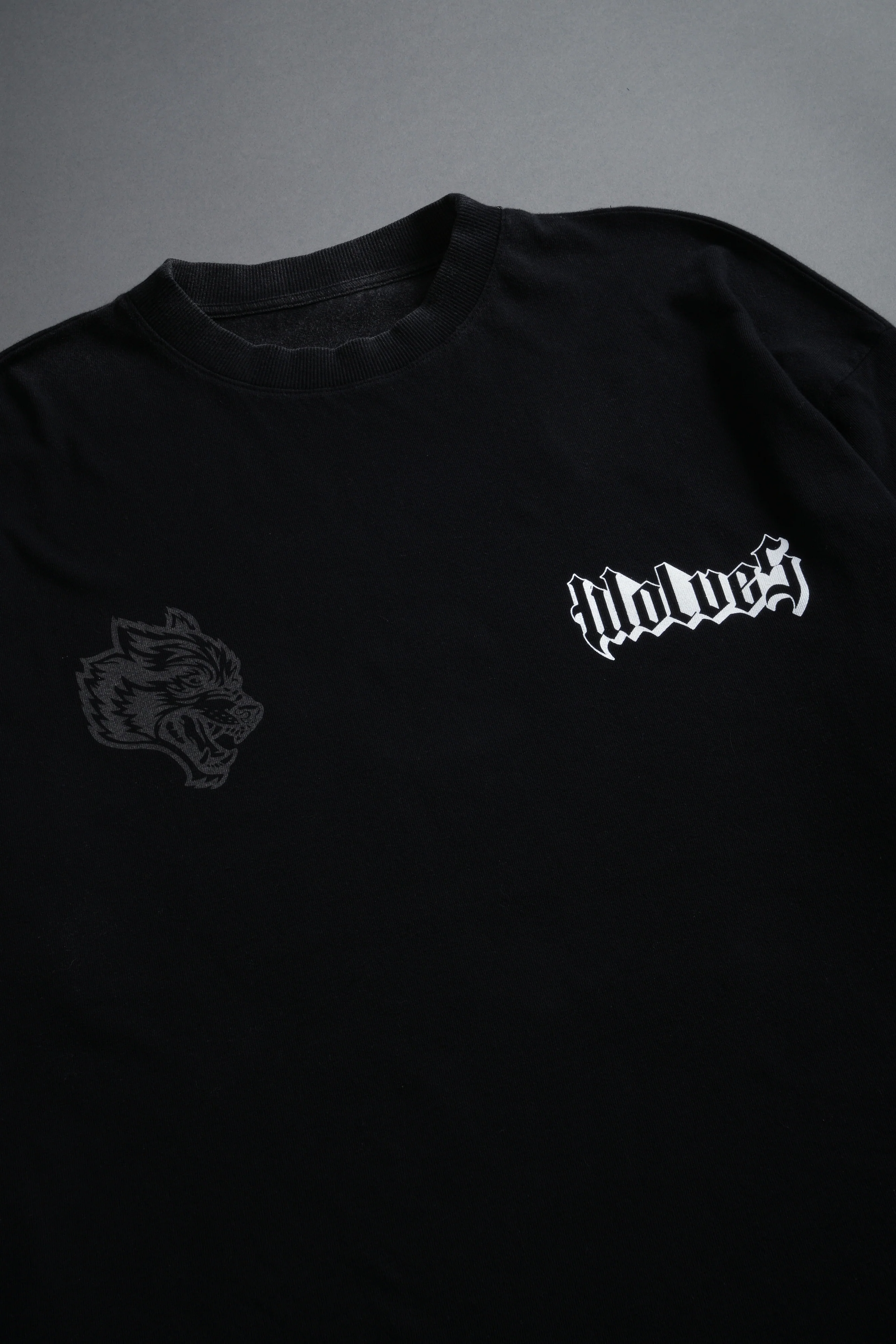 Wlvs Fire Premium Oversized Tee in Black - Image 9