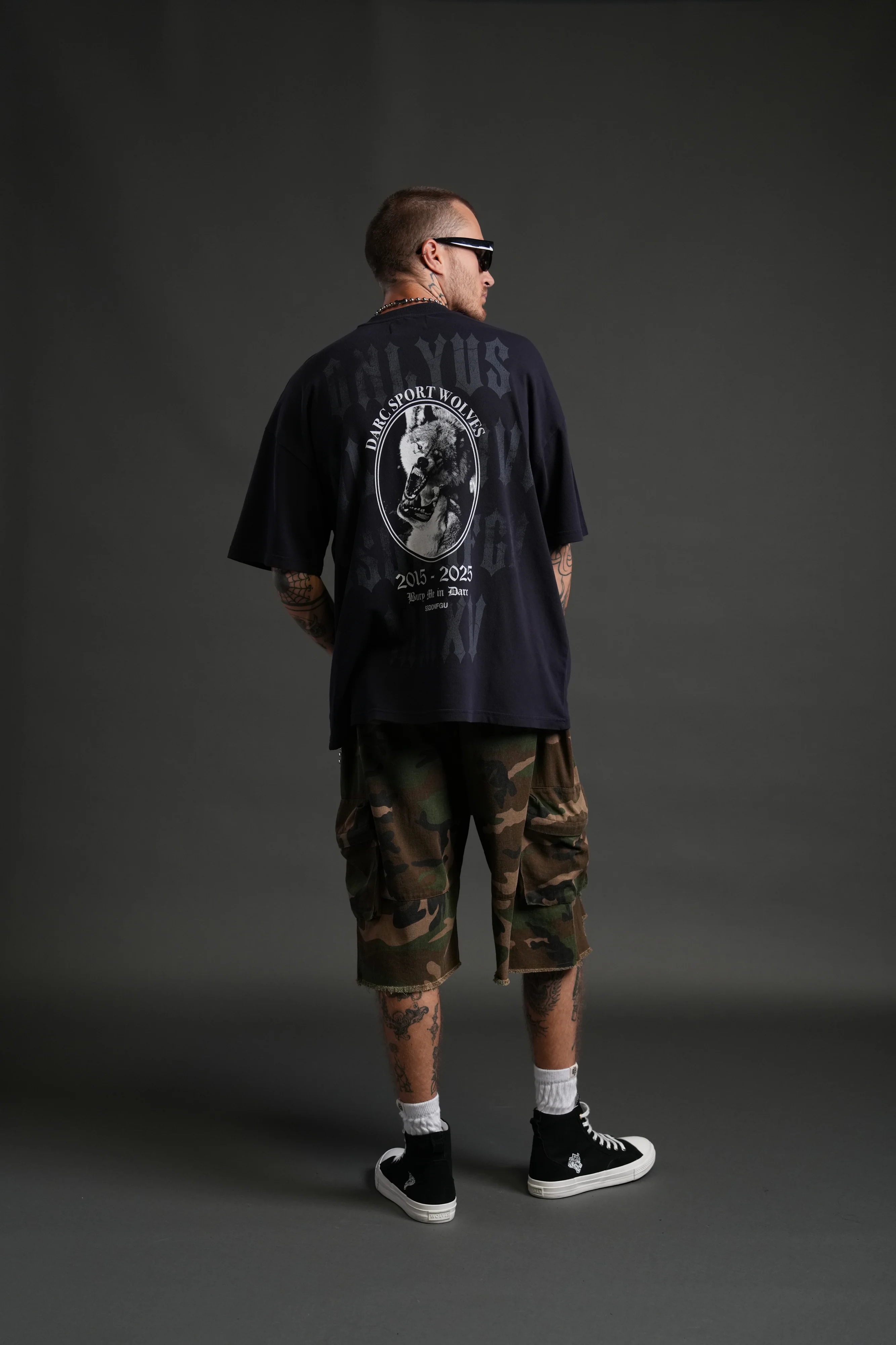 Wolf Blood "Premium" Oversized Tee in Nightshade - Image 6