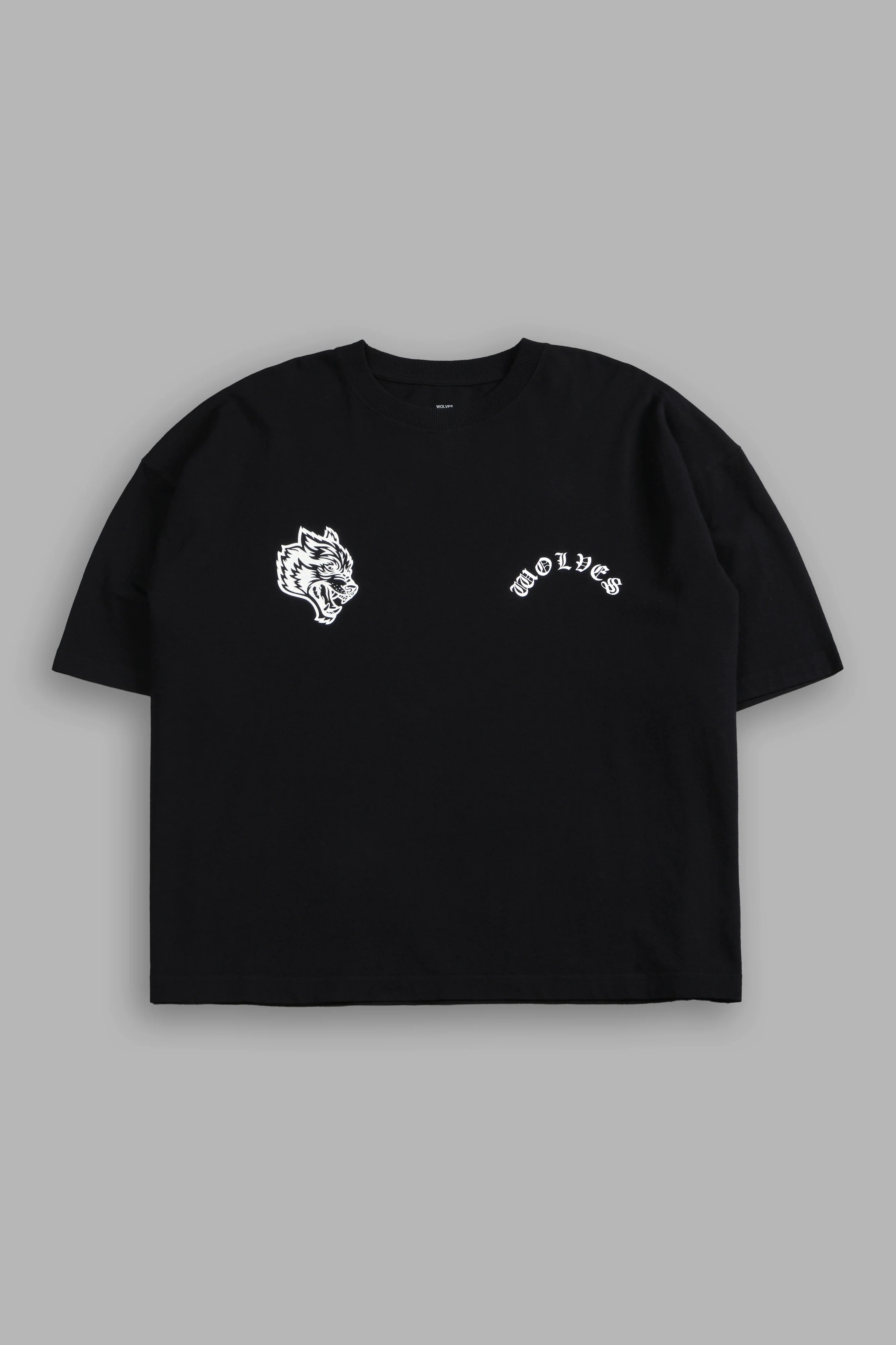 Wolf Chopper FRVR Grunge "Box Cut" Tee in Black