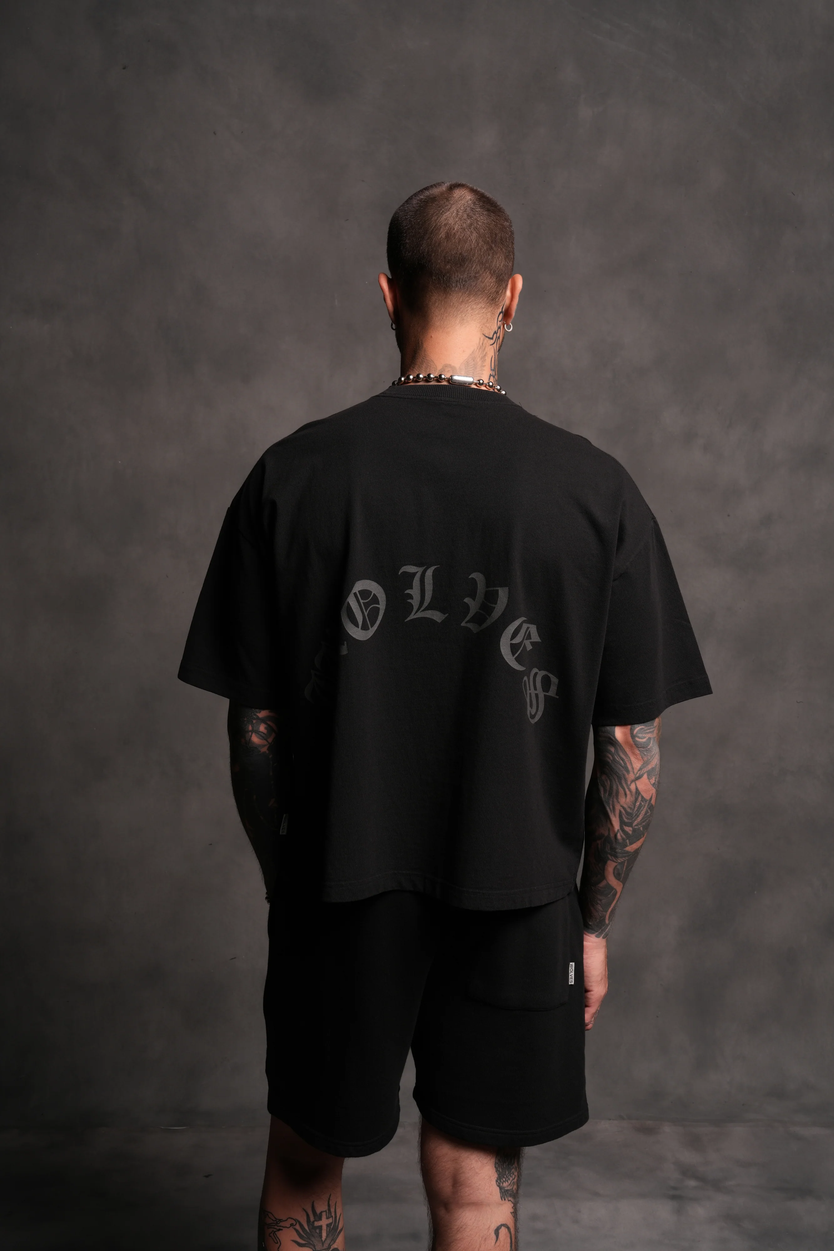Wolf Chopper FRVR Grunge "Box Cut" Tee in Black - Image 2