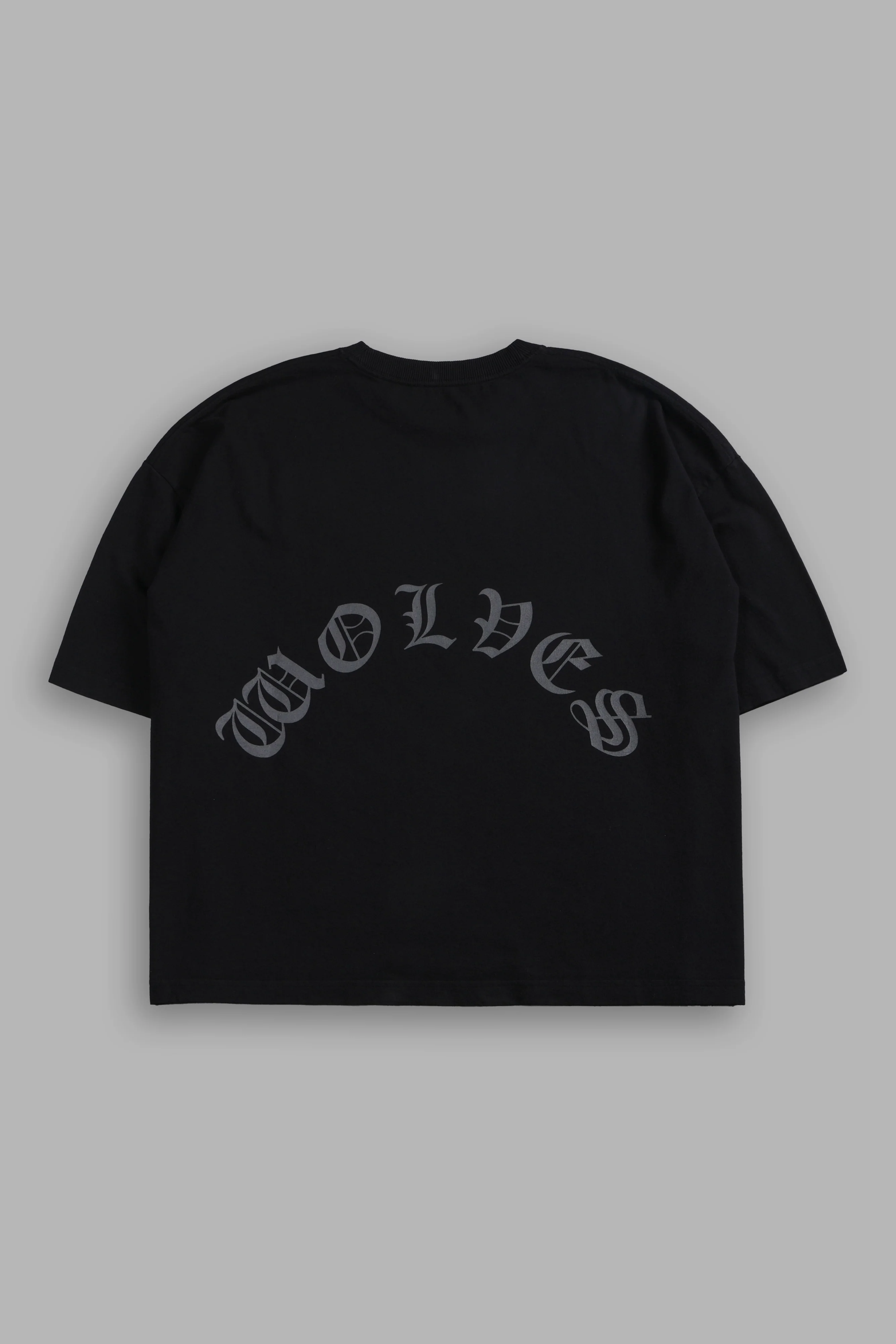 Wolf Chopper FRVR Grunge "Box Cut" Tee in Black - Image 3
