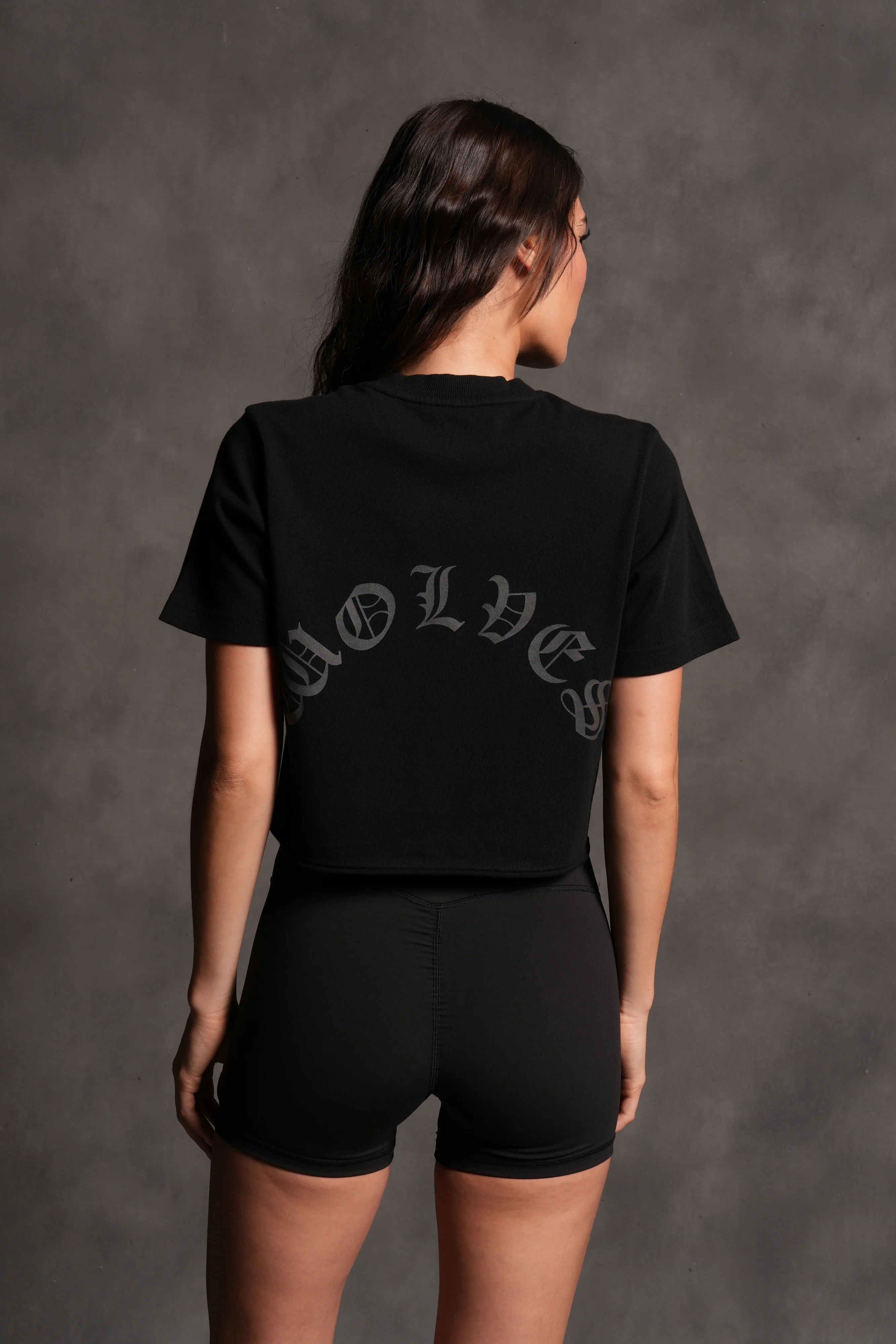 Wolf Chopper FRVR "Premium" Cropped Tee in Black - Image 2
