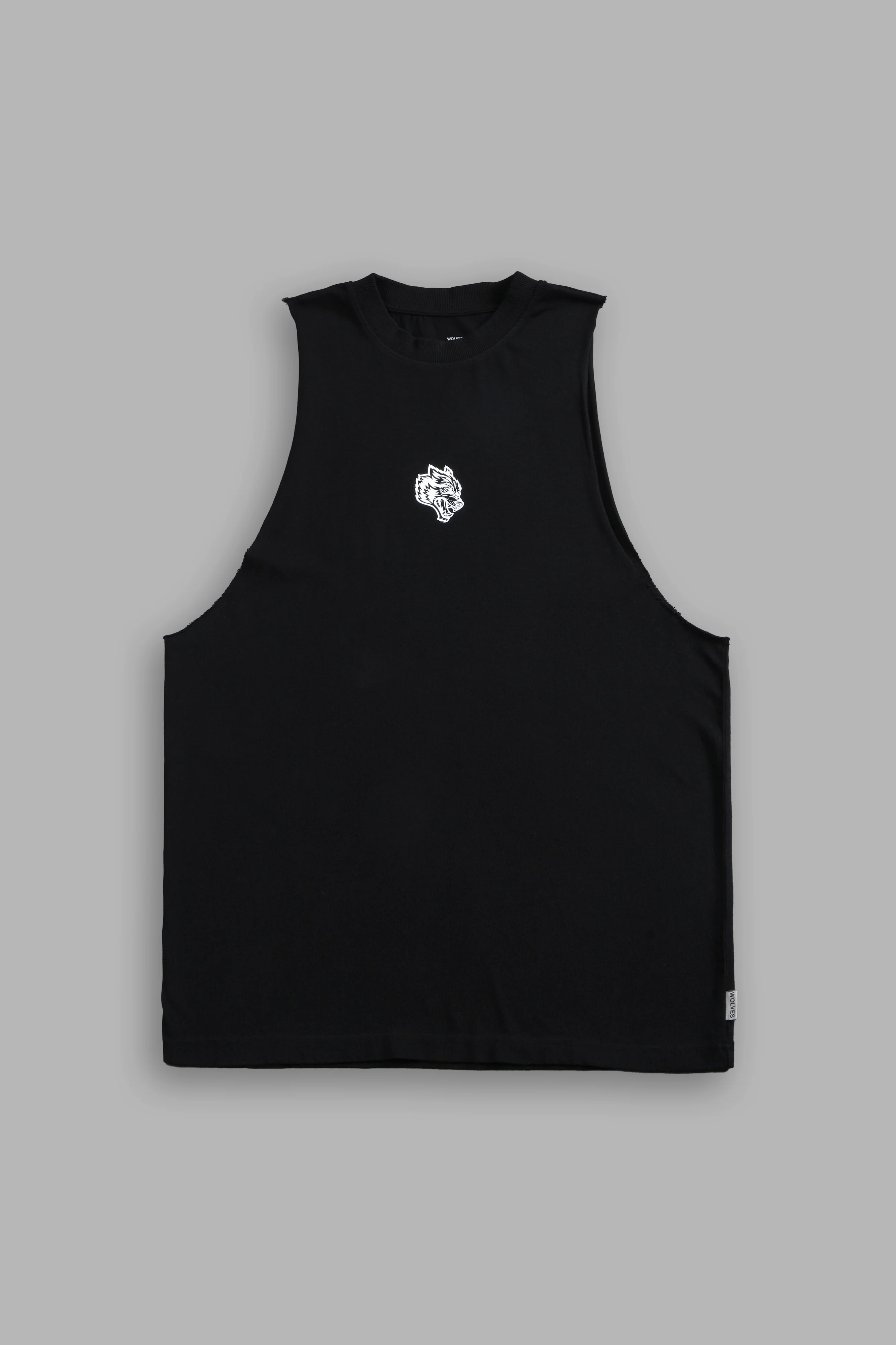 Wolf Chopper FRVR "Tommy" Muscle Tee in Black - Image 4