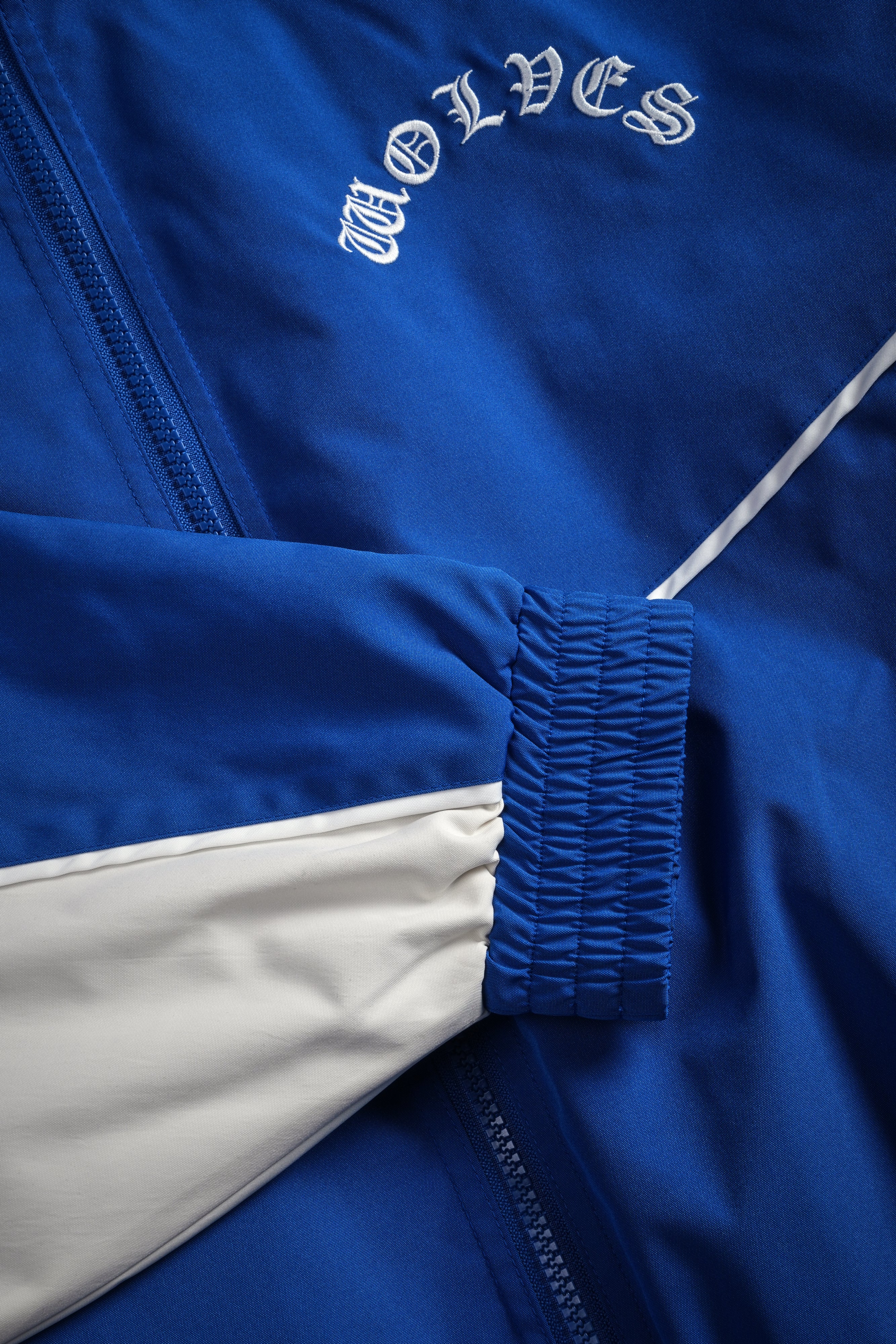 Wolf Chopper Quinn Track Jacket in Darc Cobalt/Cream - Image 11