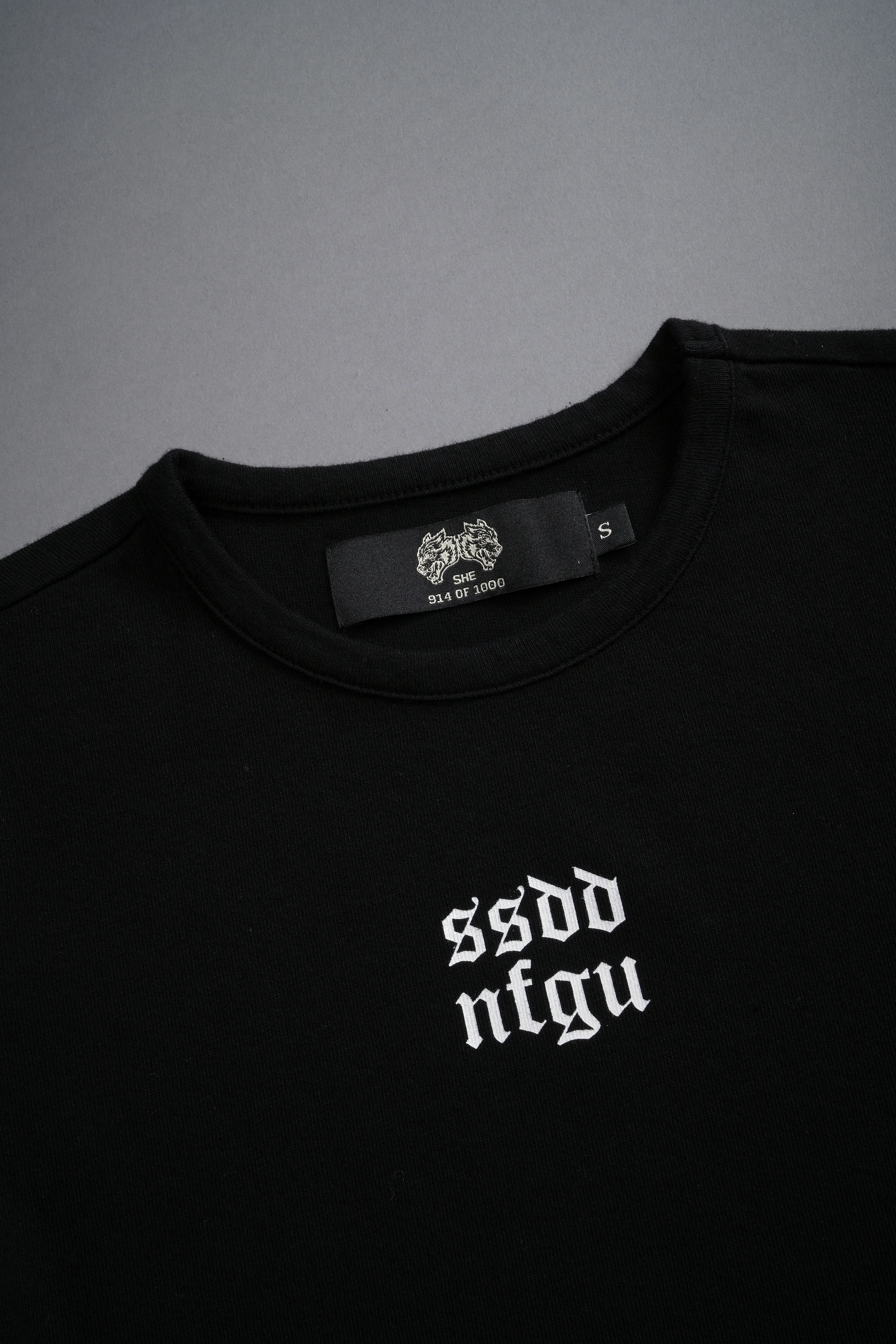 Wolf Label SSDDNFGU "Baby" Tee in Black - Image 4