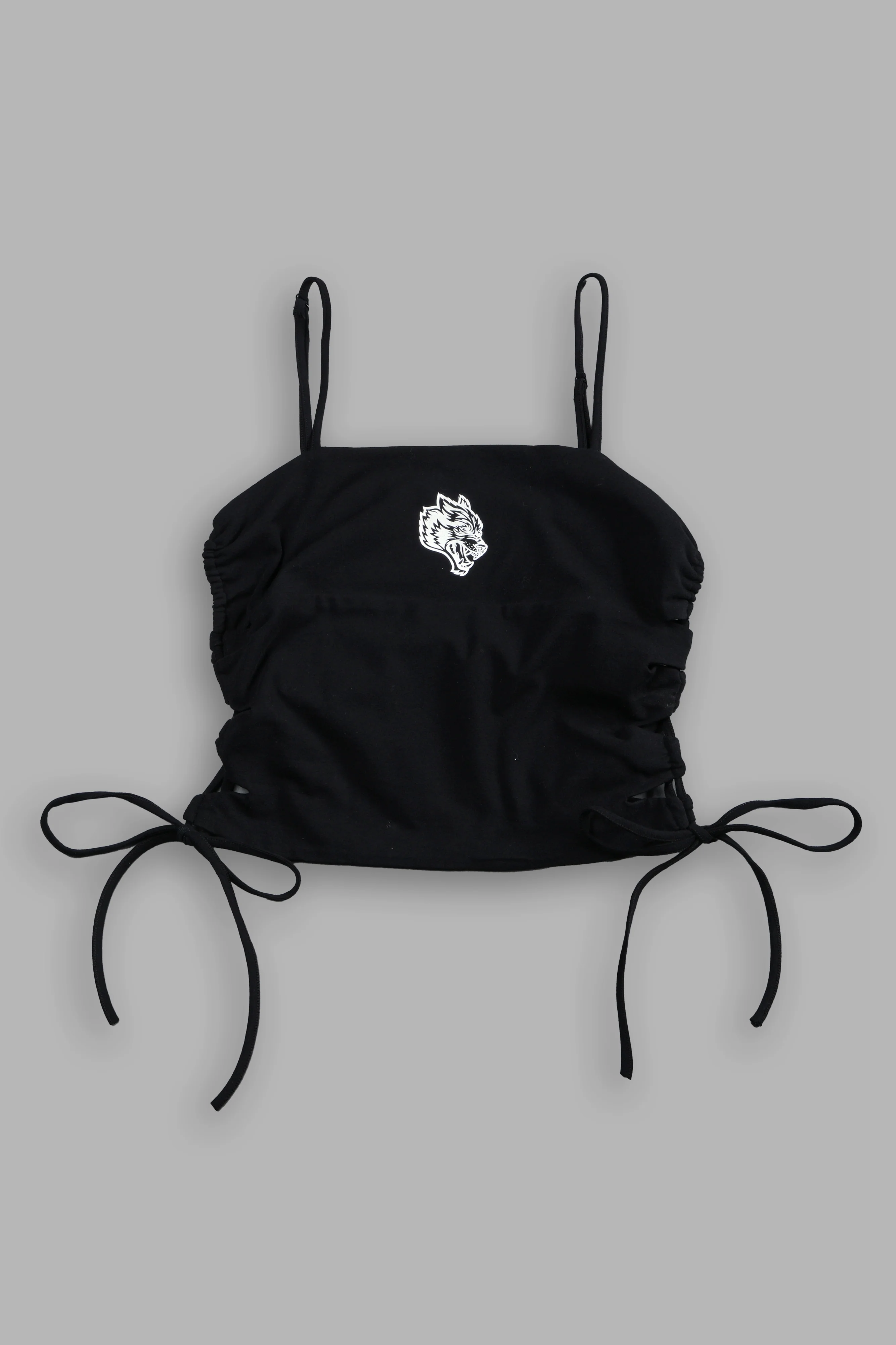 Wolf Lauren Side Lace Cami in Black - Image 7