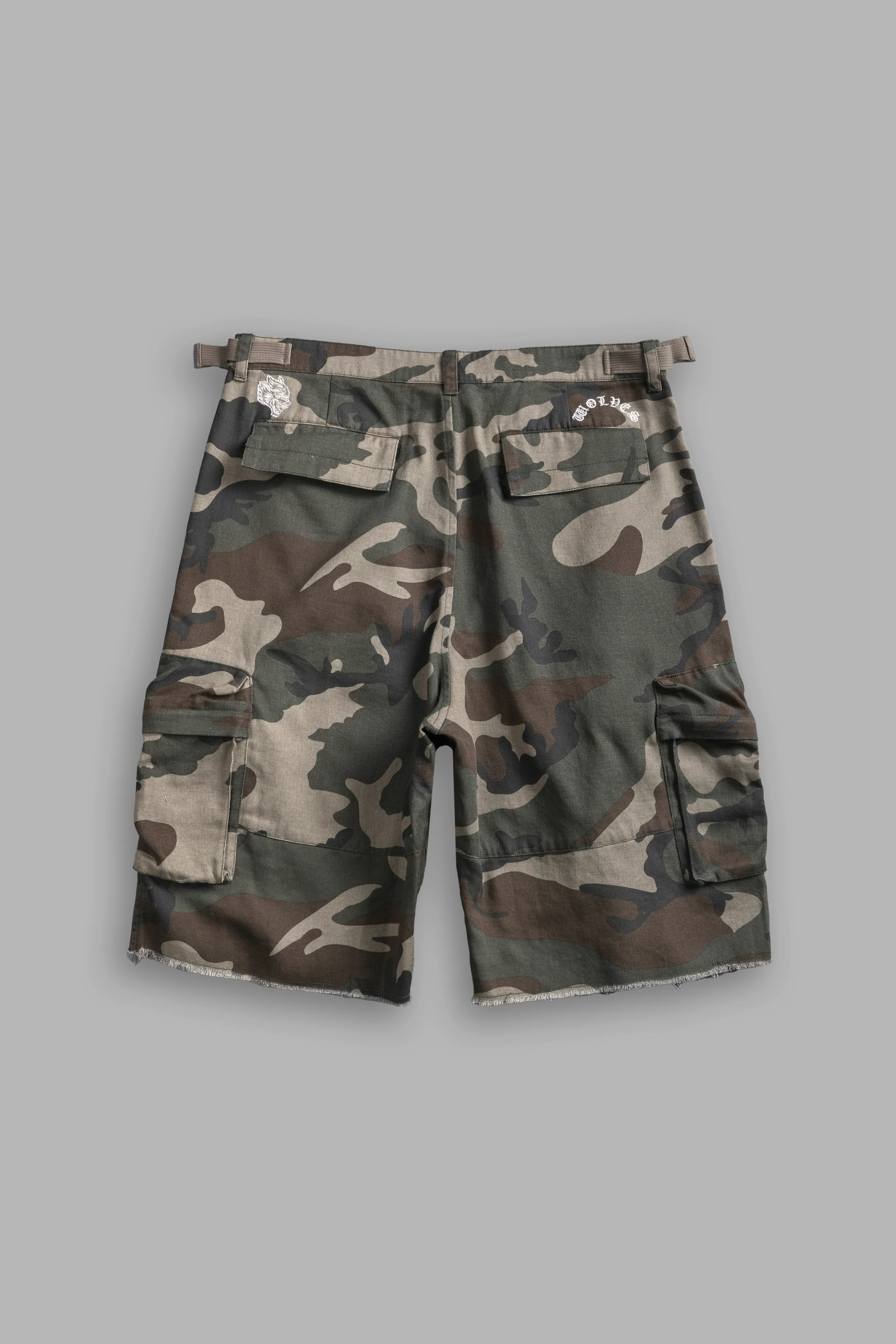 Wolves Chopper Duke Cargo Shorts in Creekwood Camo - Image 3