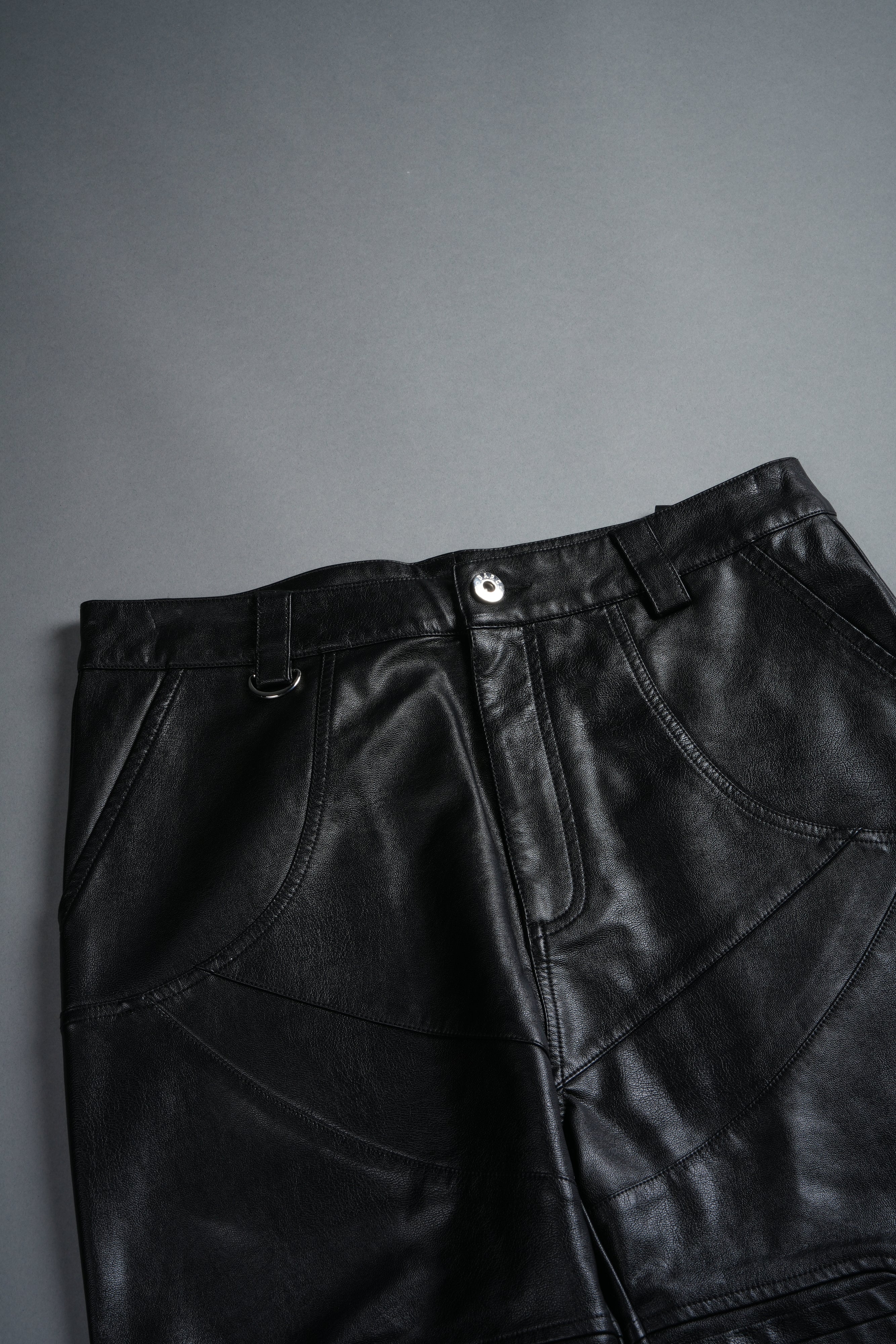 Wolves Chopper McKagan Faux Leather Pants in Black - Image 7