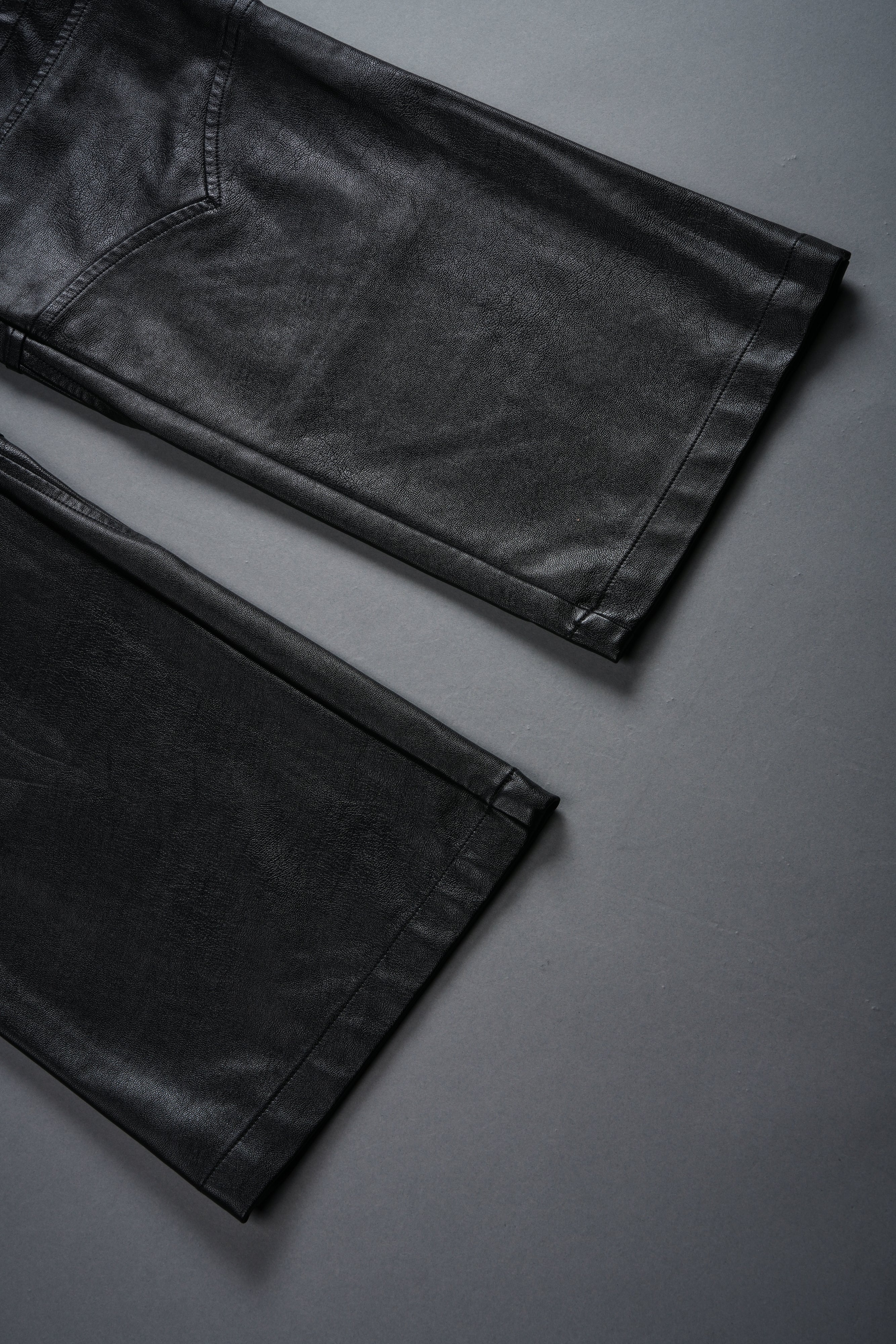 Wolves Chopper McKagan Faux Leather Pants in Black - Image 9