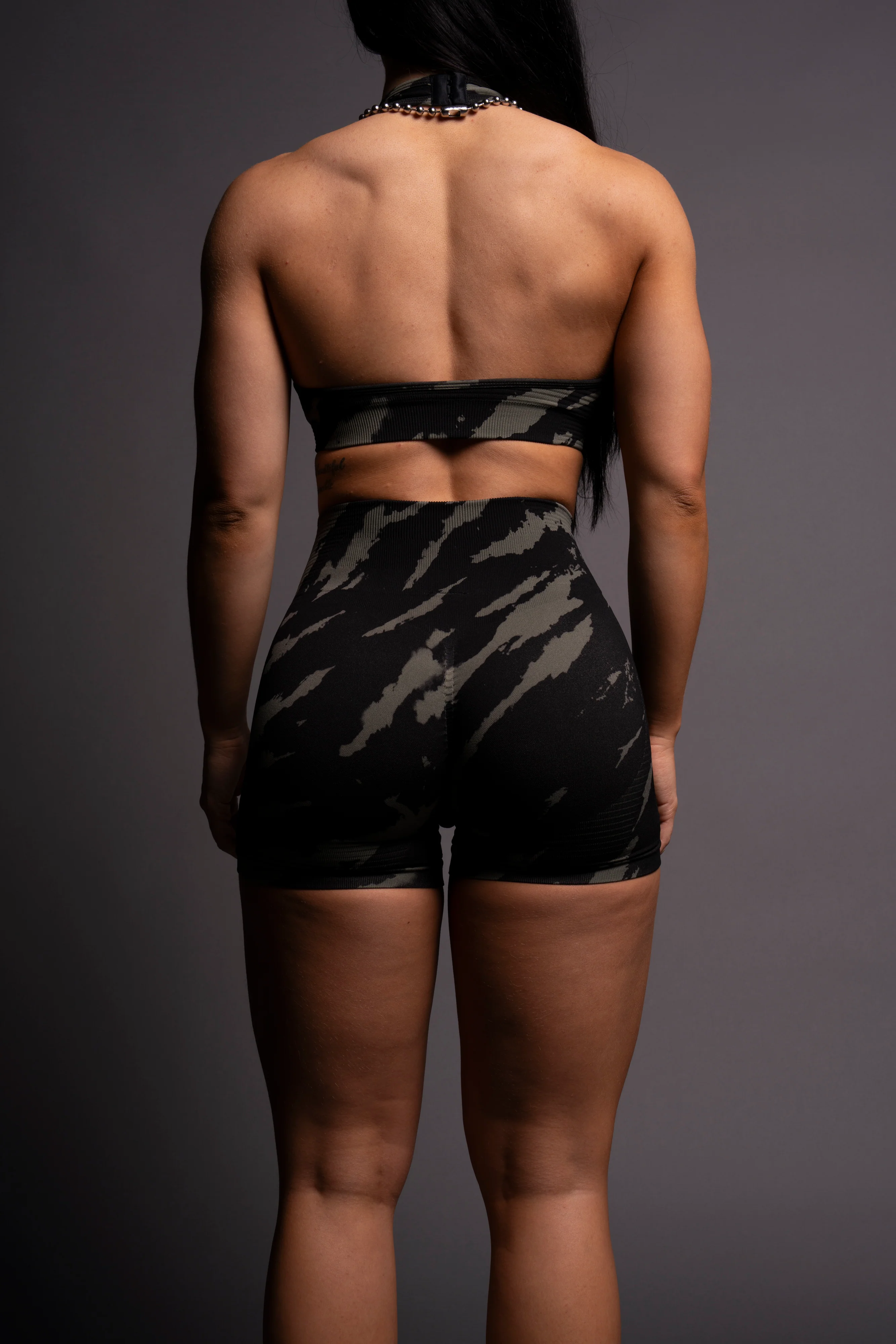 Wolves Forever Everson Seamless "Valencourt" Shorts in Pine Green/Black Native Camo - Image 6