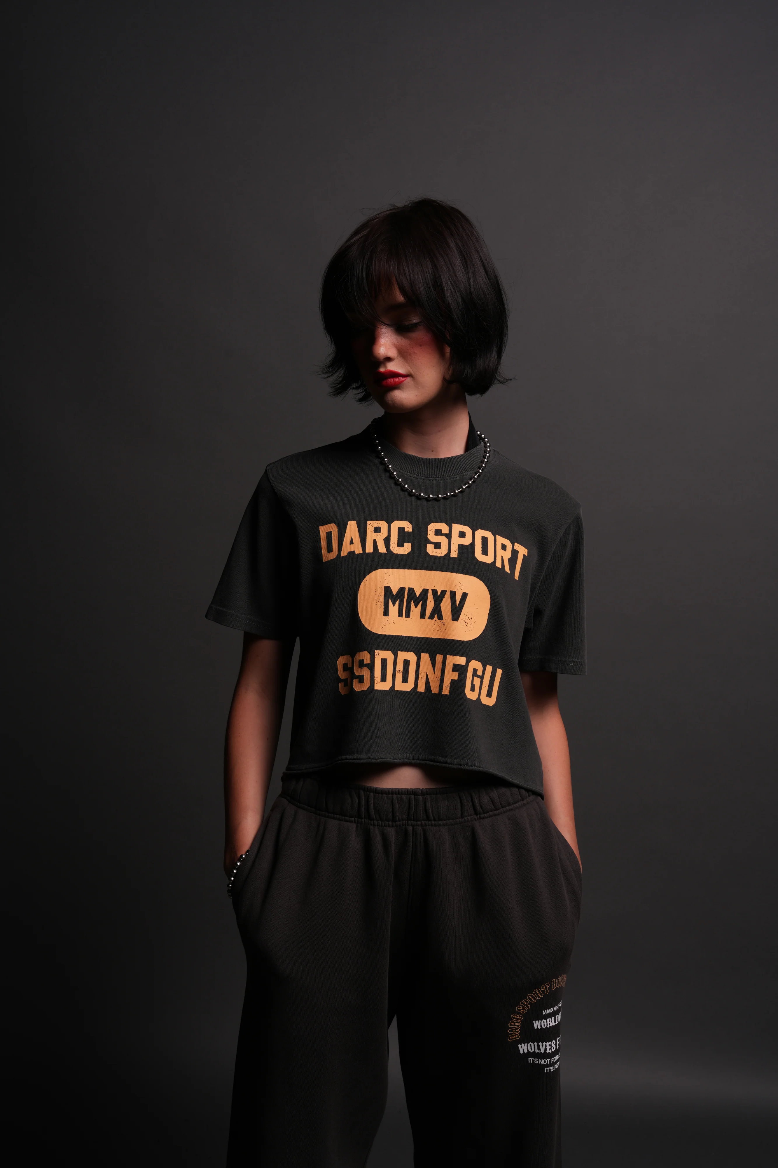 Wolves Forever "Premium" (Cropped) Tee in Wolf Gray