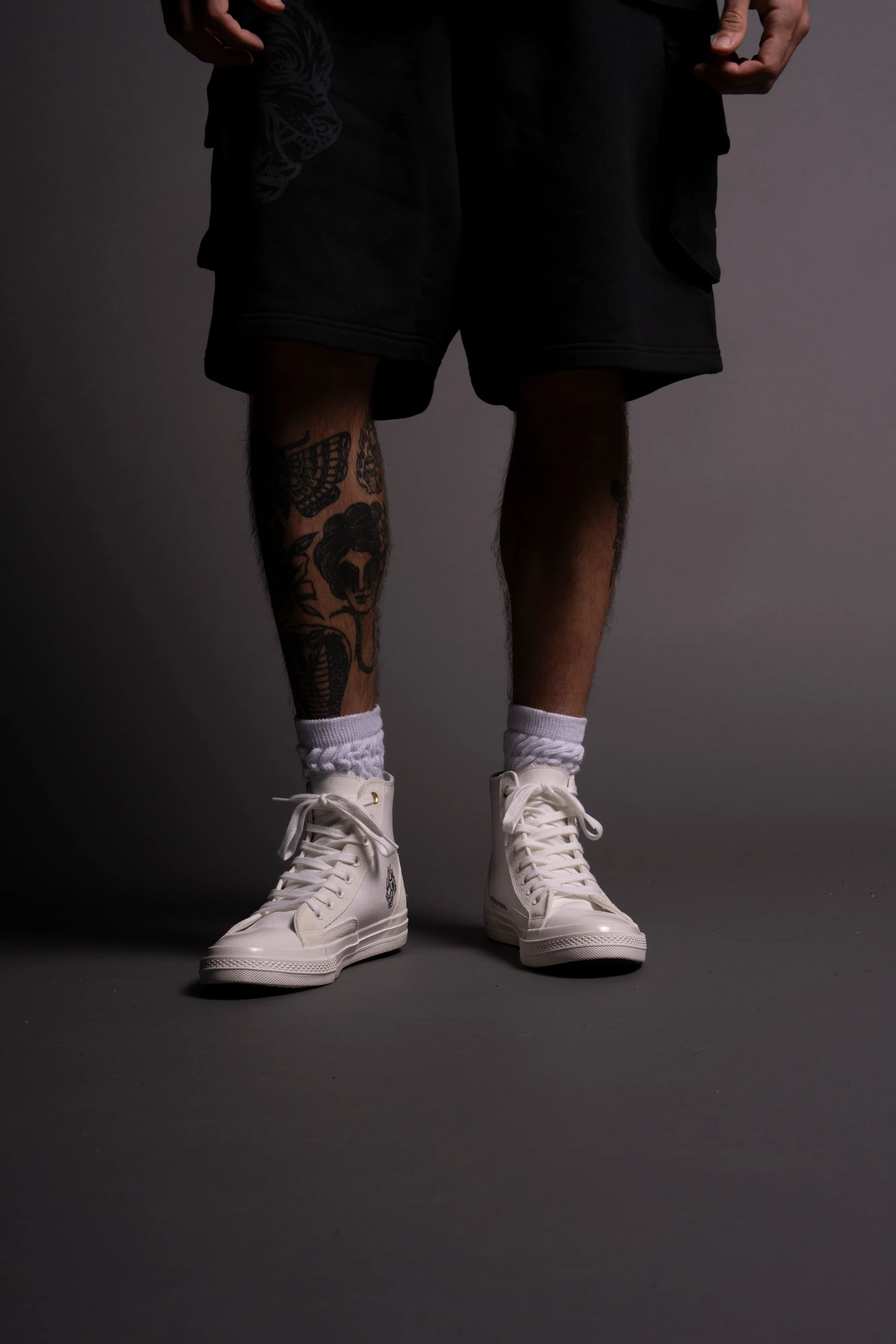 Wolves Forever Sueded Walk 1-DIOS High Top Shoe in White - Image 4