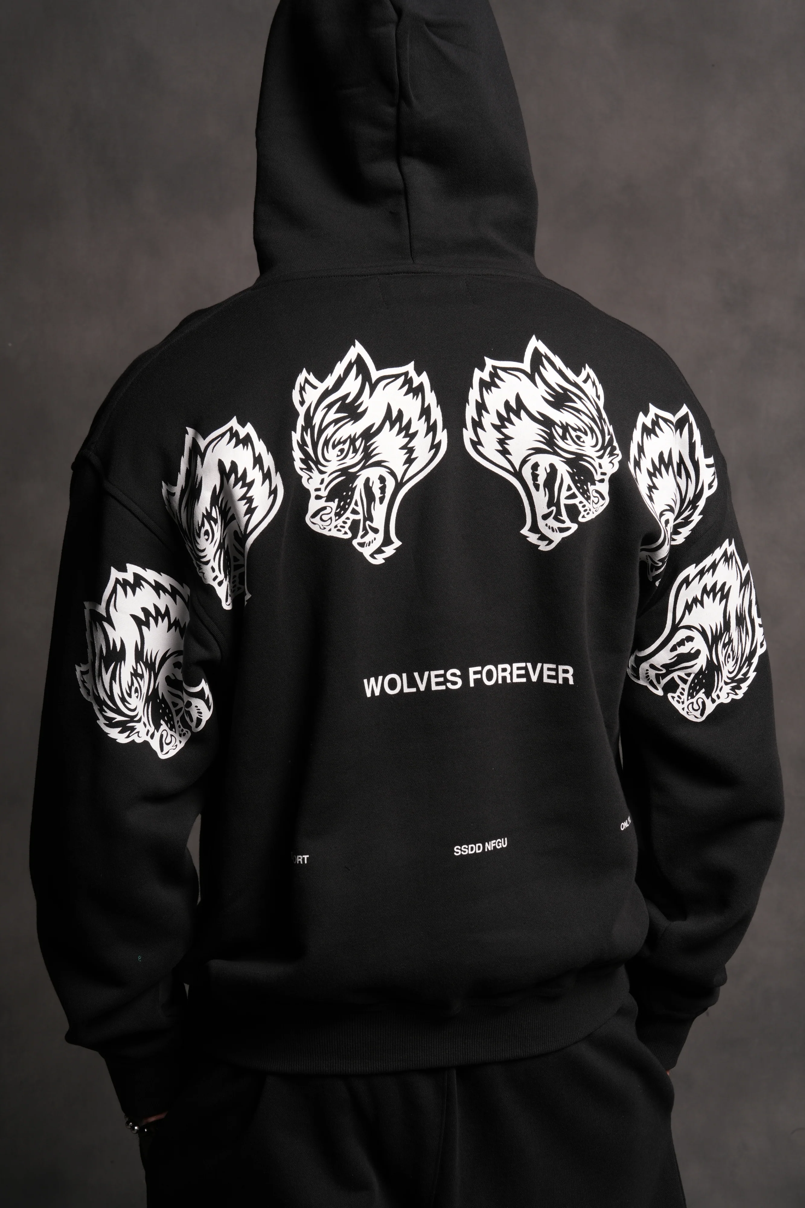 Wolves Have Your Back "Pierce" Hoodie in Black - Image 13
