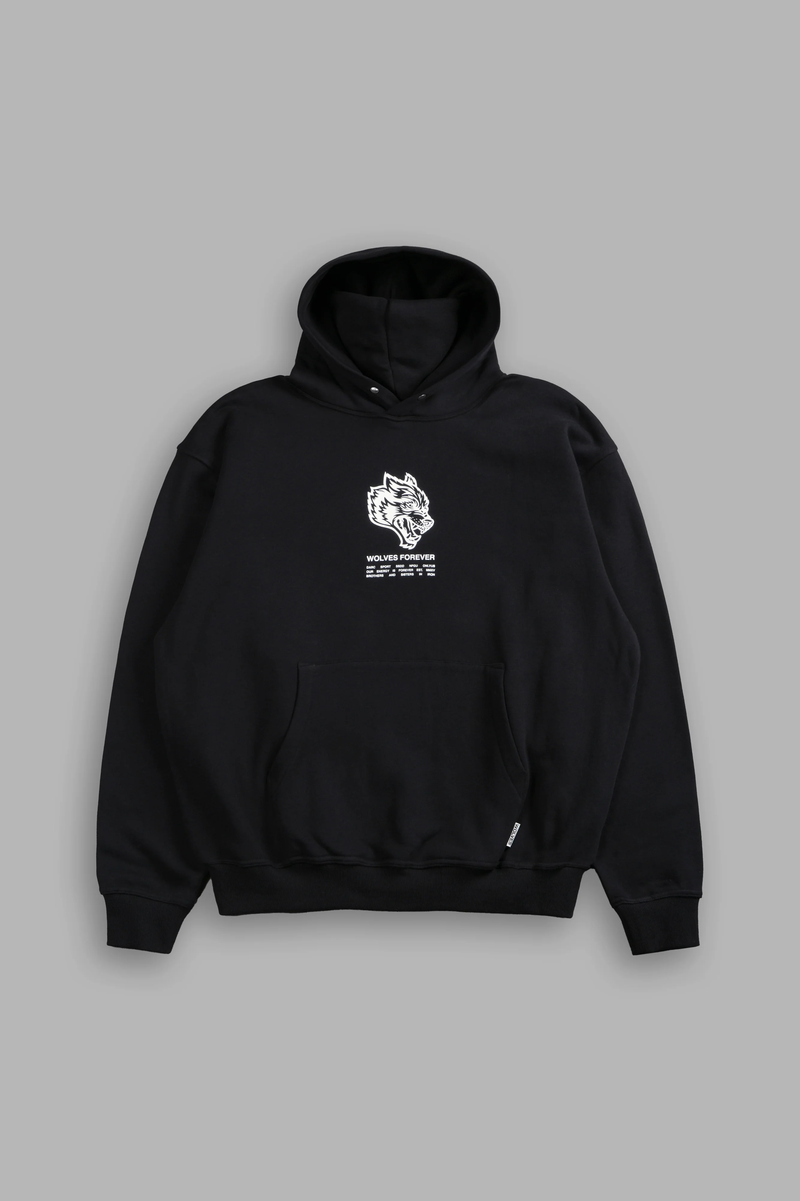 Wolves Have Your Back "Pierce" Hoodie in Black - Image 3