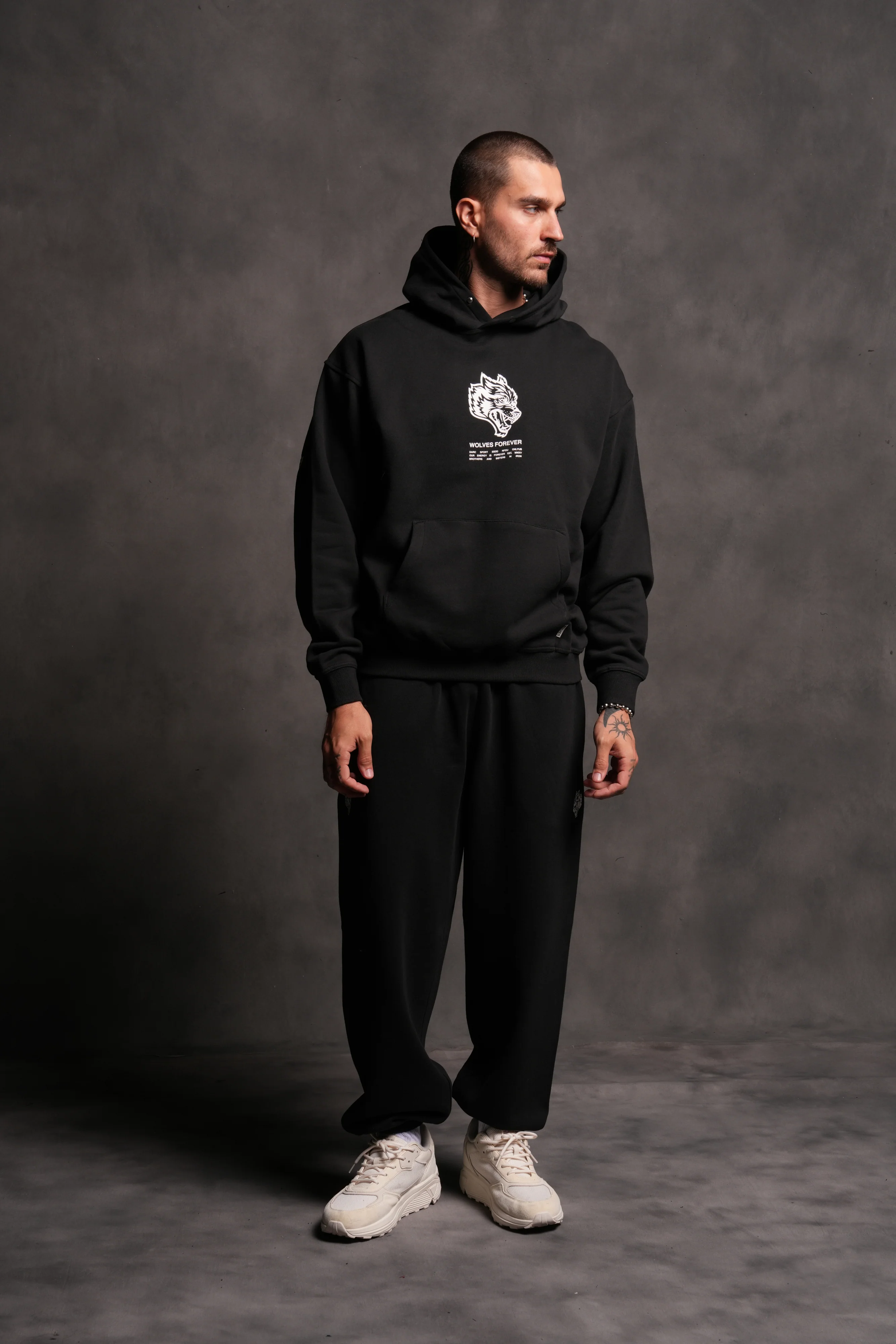 Wolves Have Your Back "Pierce" Hoodie in Black - Image 5