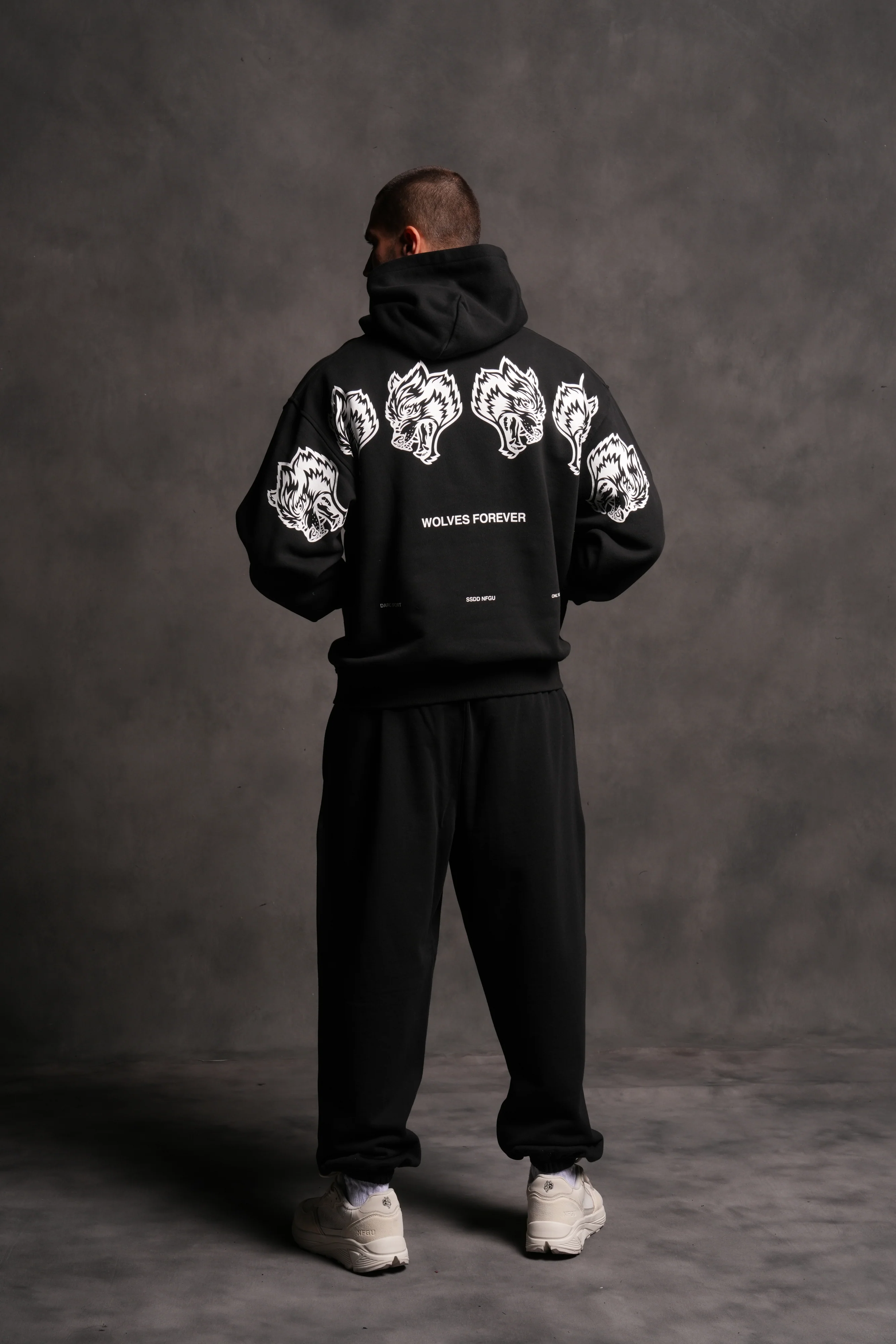 Wolves Have Your Back "Pierce" Hoodie in Black - Image 6