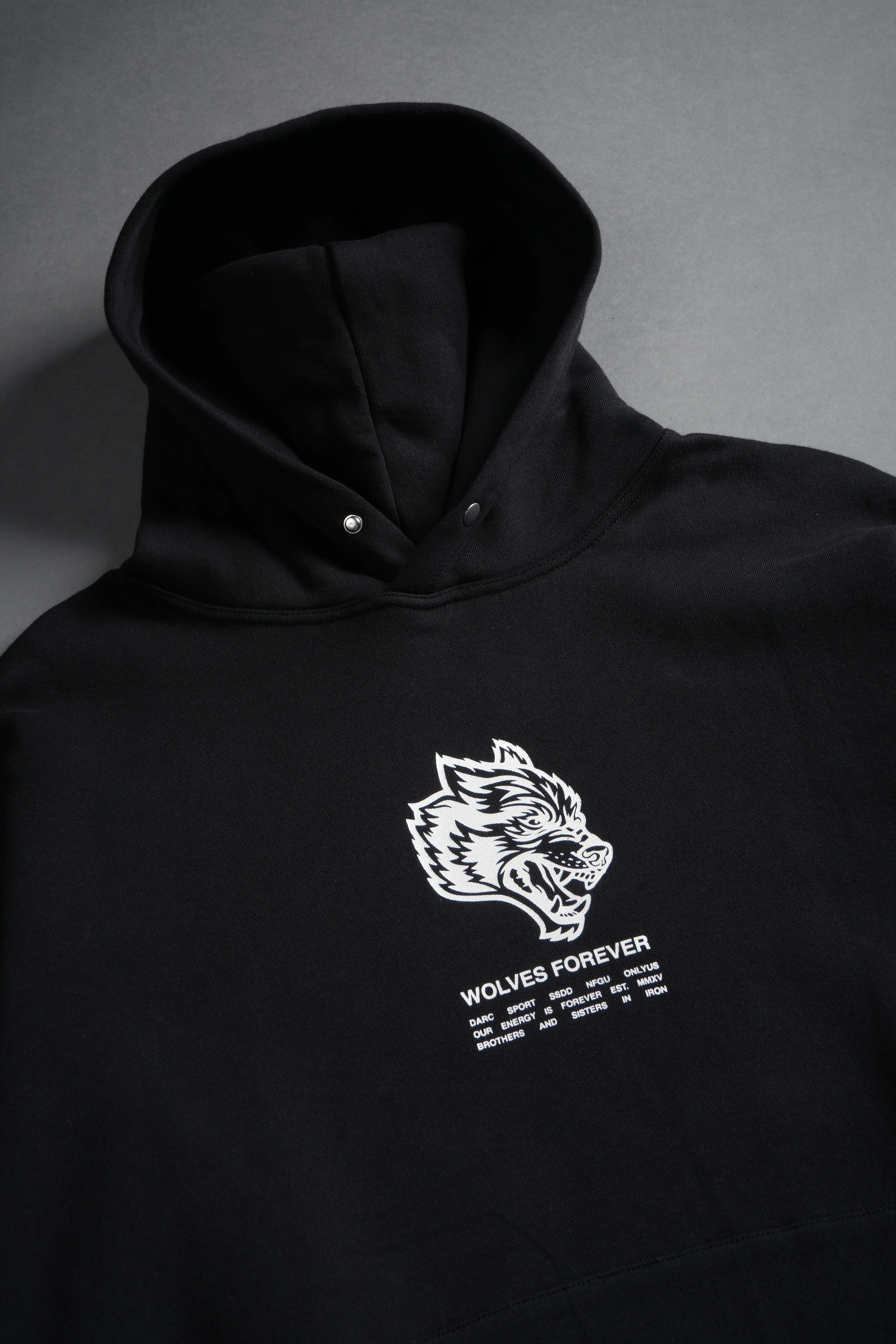Wolves Have Your Back "Pierce" Hoodie in Black - Image 7