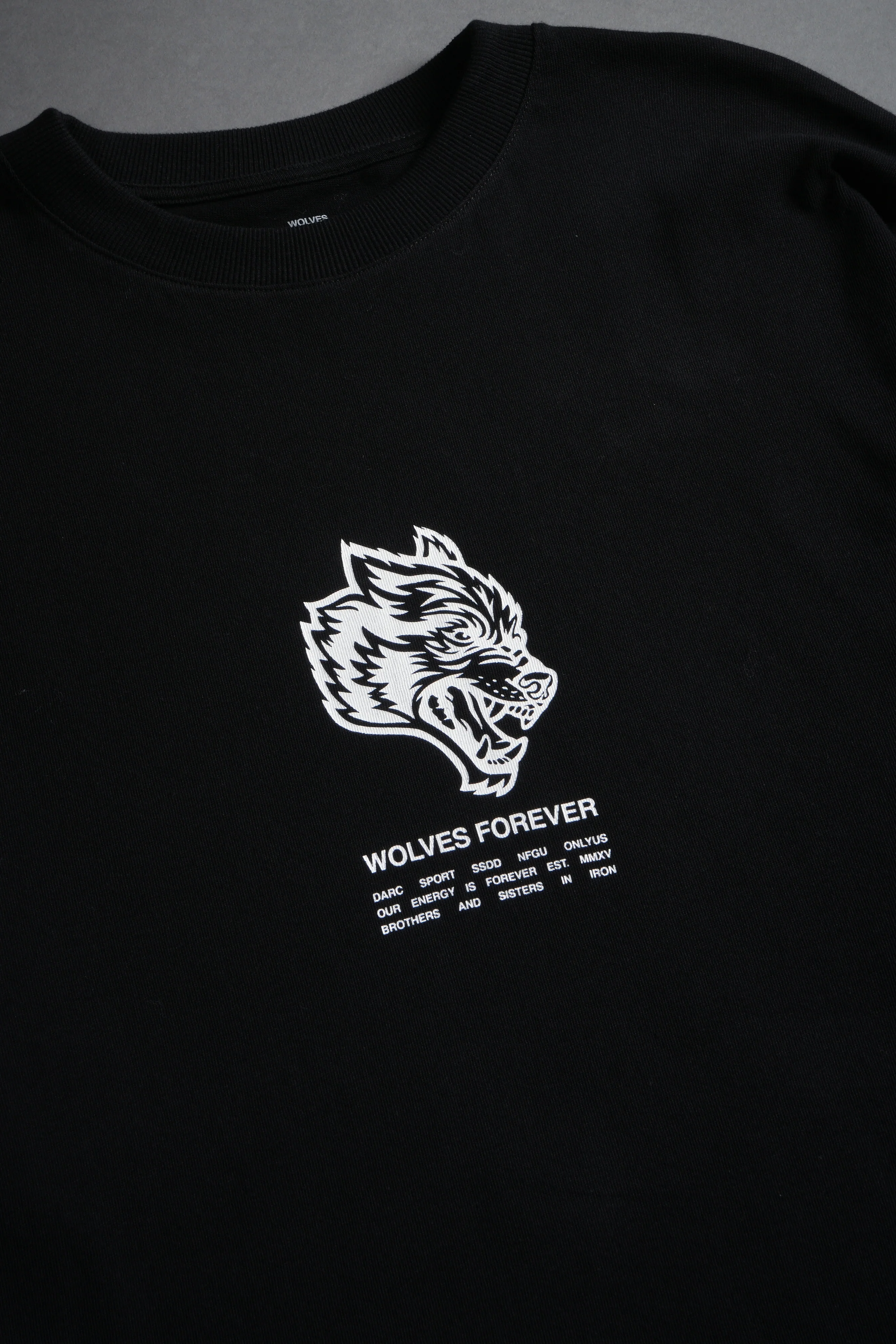 Wolves Have Your Back "Premium" Oversized Tee in Black - Image 10