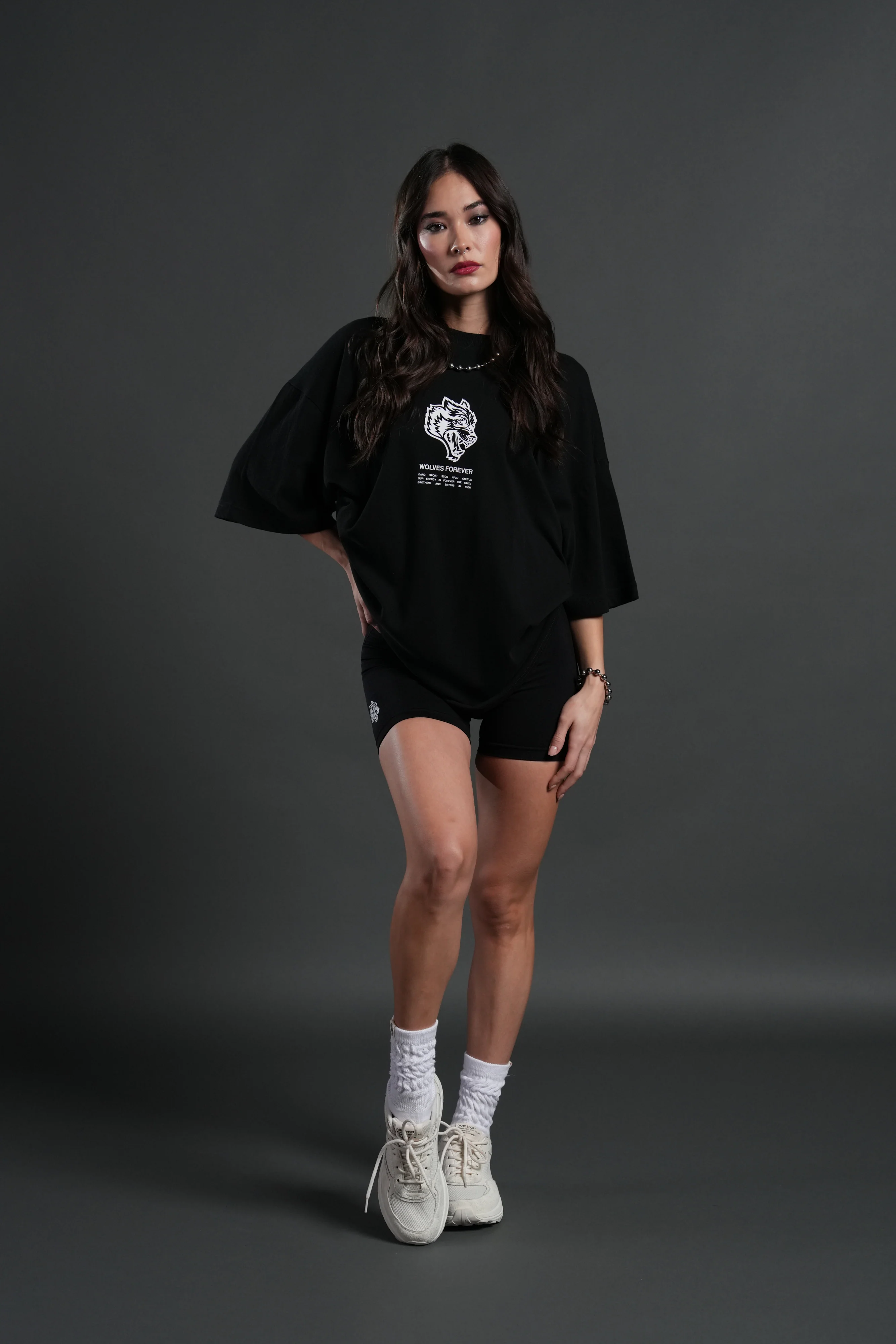 Wolves Have Your Back "Premium" Oversized Tee in Black - Image 12