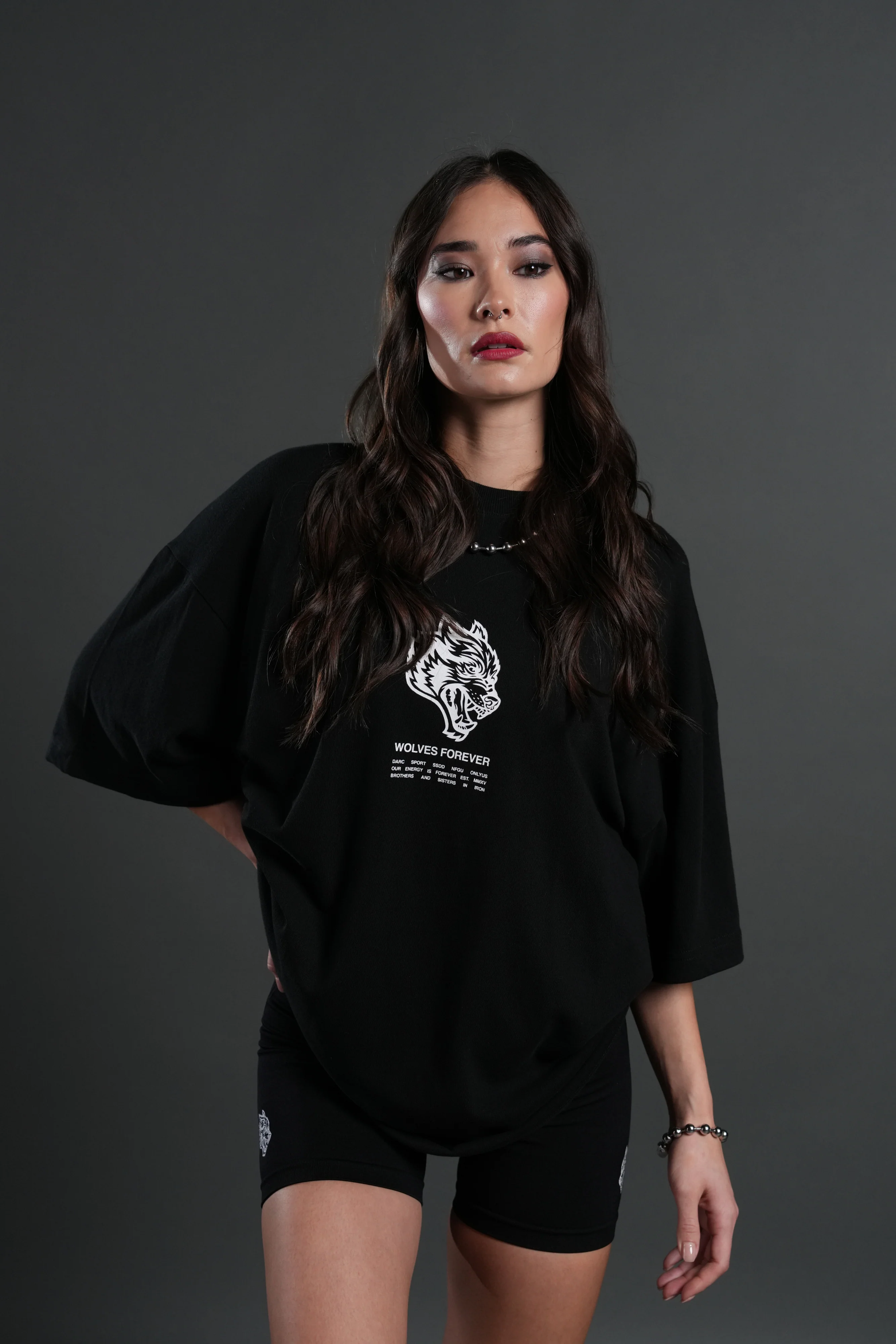 Wolves Have Your Back "Premium" Oversized Tee in Black - Image 14