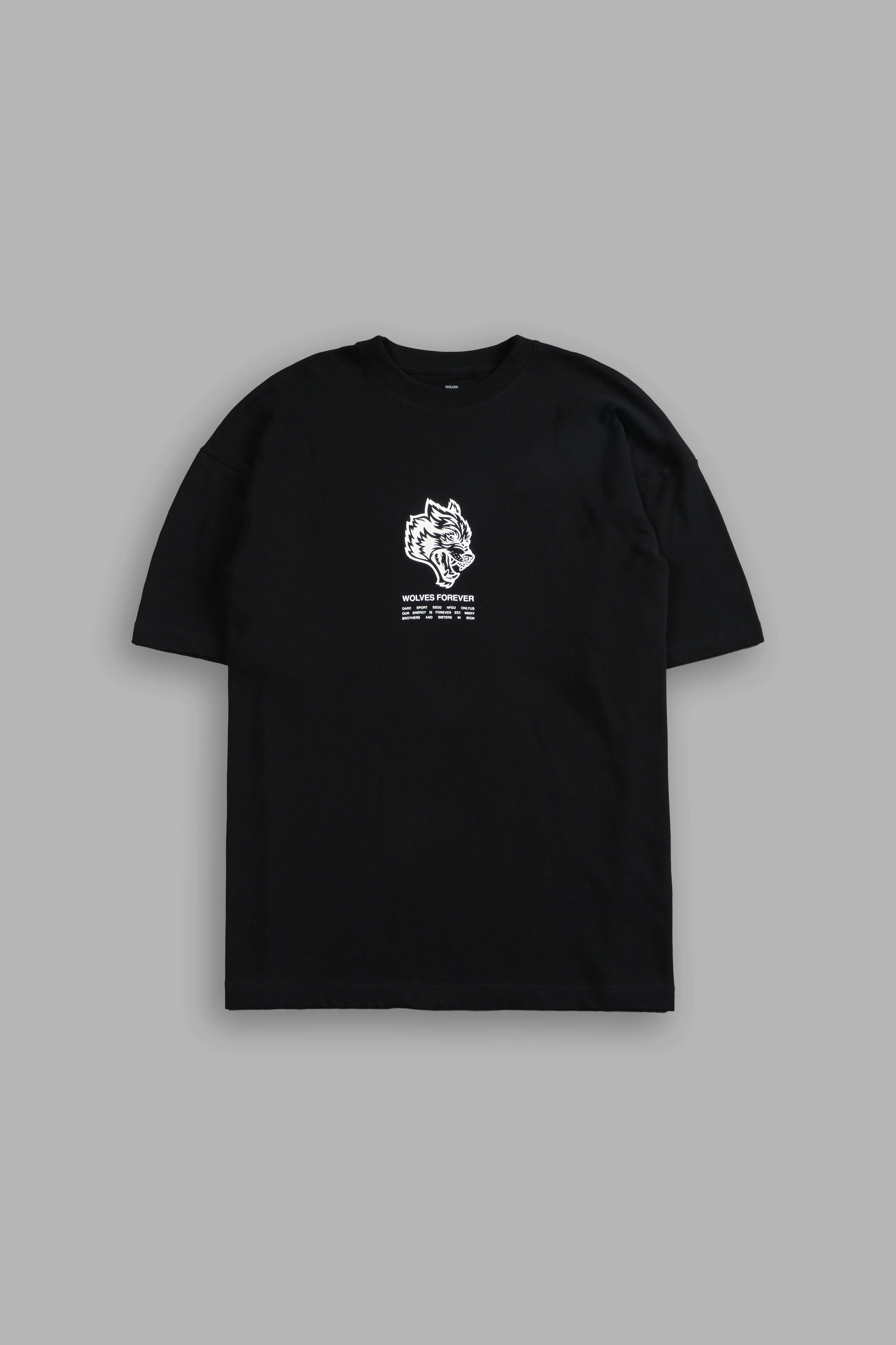 Wolves Have Your Back "Premium" Oversized Tee in Black - Image 2